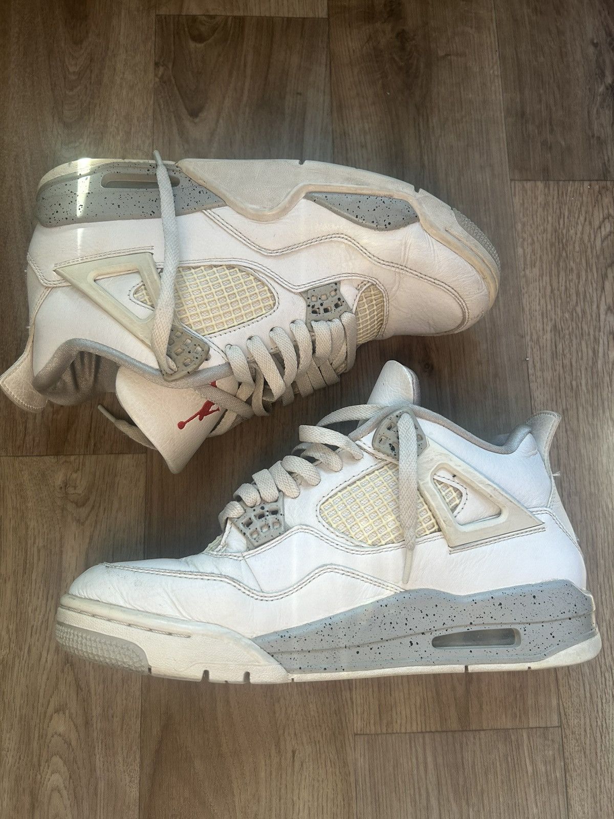 Nike Air Jordan 4 Retro 'White Oreo' Size US 7.5 / IT 37.5 - 2 Thumbnail