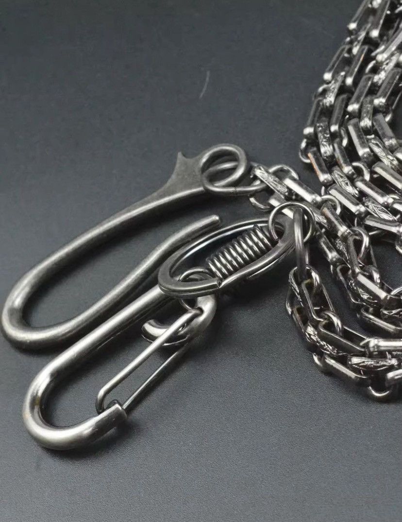 Jewelry 12mm Flat Chainmail Carabiner Wallet chain Size ONE SIZE - 5 Thumbnail