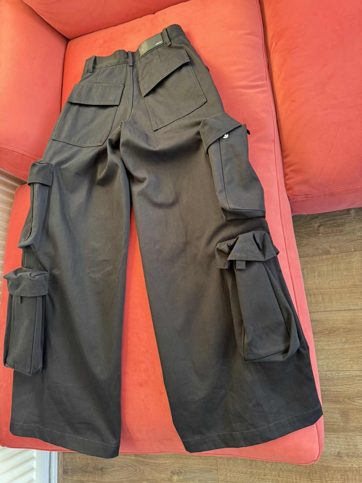 Amiri Amiri New black cargo baggy pants, size S int, 8 UK Size 27" / US 4 / IT 40 - 13 Thumbnail