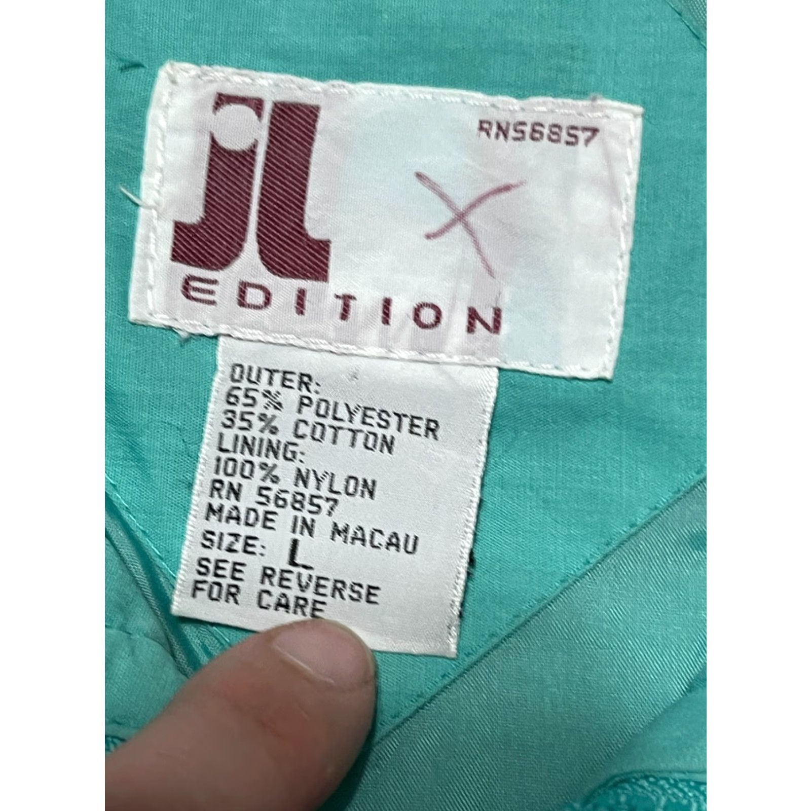 Vintage VINTAGE JL Edition Jacket Women’s Large Windbreaker Zip Up Pink Purple Mint Size L / US 10 / IT 46 - 5 Thumbnail