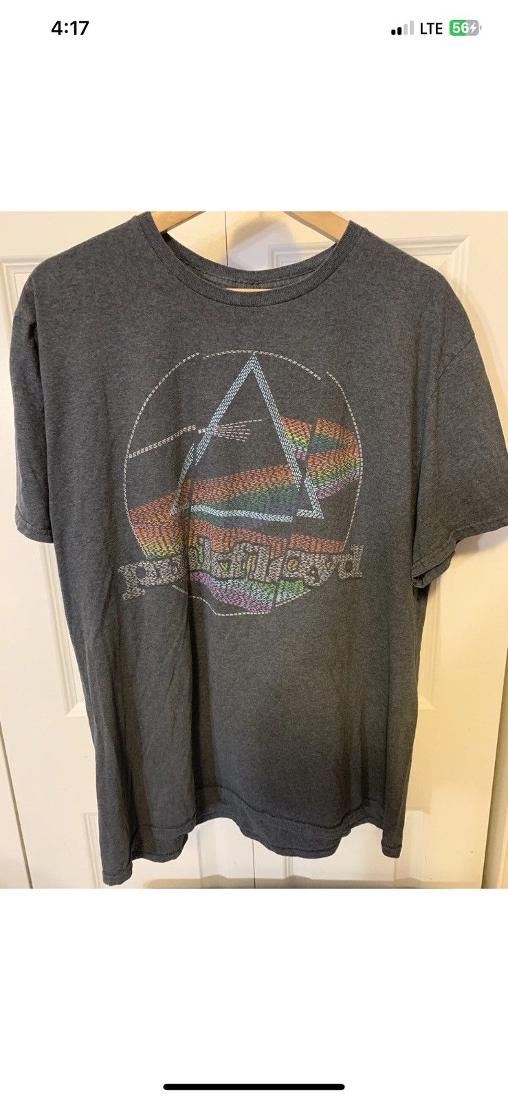 Other Pink floyd mens sz XL dark side of moon t shirt gray band Size US XL / EU 56 / 4 - 5 Thumbnail