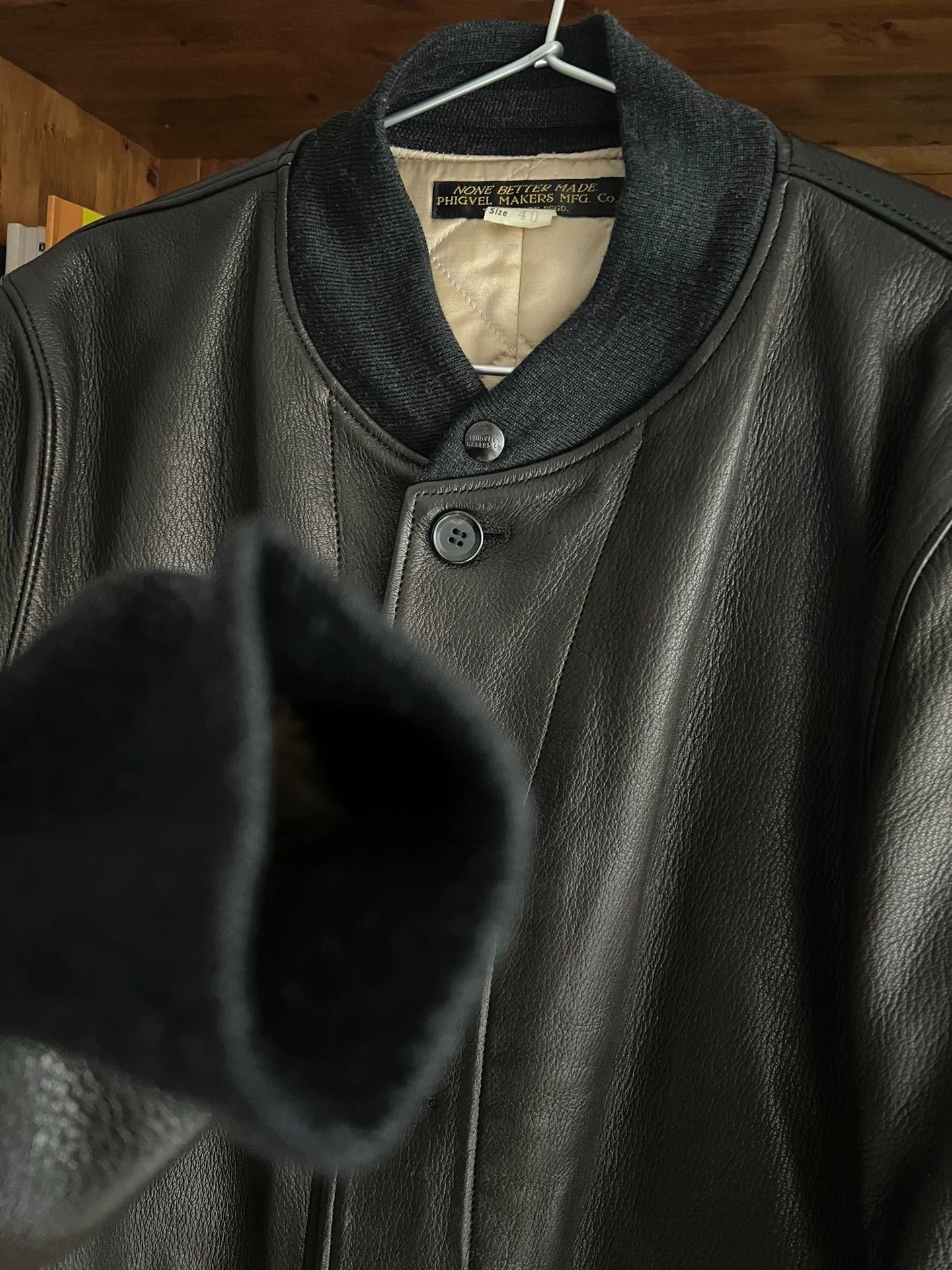 PHIGVEL MAKERS & Co. Phigvel Makers Deerskin Cotton Jacket Carbon Gray 40 Size US S / EU 44-46 / 1 - 5 Thumbnail