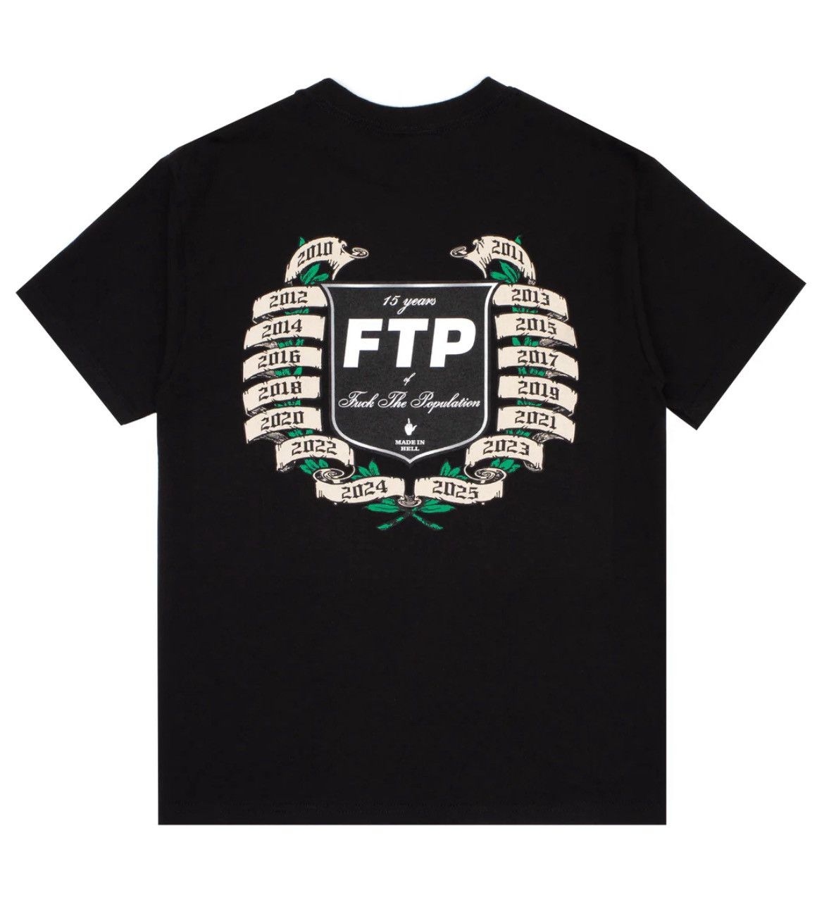 Fuck The Population FTP 15th Anniversary Tee Shirt Size US XL / EU 56 / 4 - 1 Thumbnail