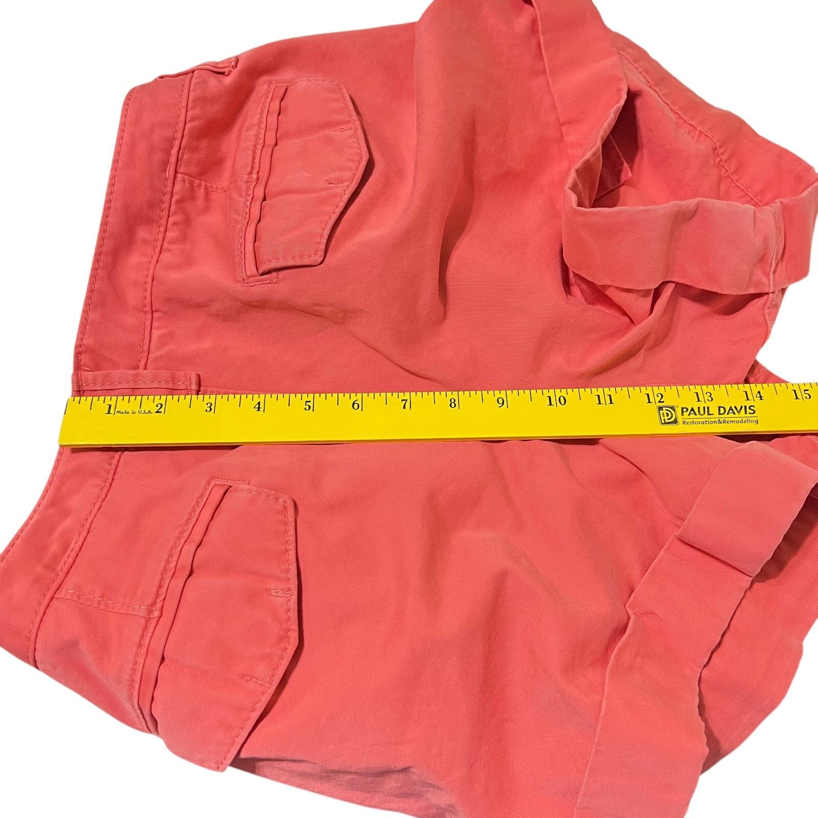 Old Navy Old Navy Women Shorts Size 12 Coral Peach Low Rise w/Cuffs I Size 36" / US 14 / IT 50 - 13 Thumbnail