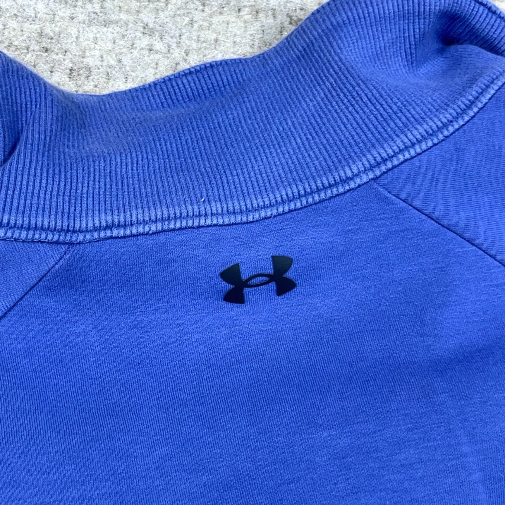 Under Armour Under Armor Sweatshirt Women XL Purple Pullover Cropped V Neck Turtleneck Gym Size XL / US 12-14 / IT 48-50 - 7 Thumbnail