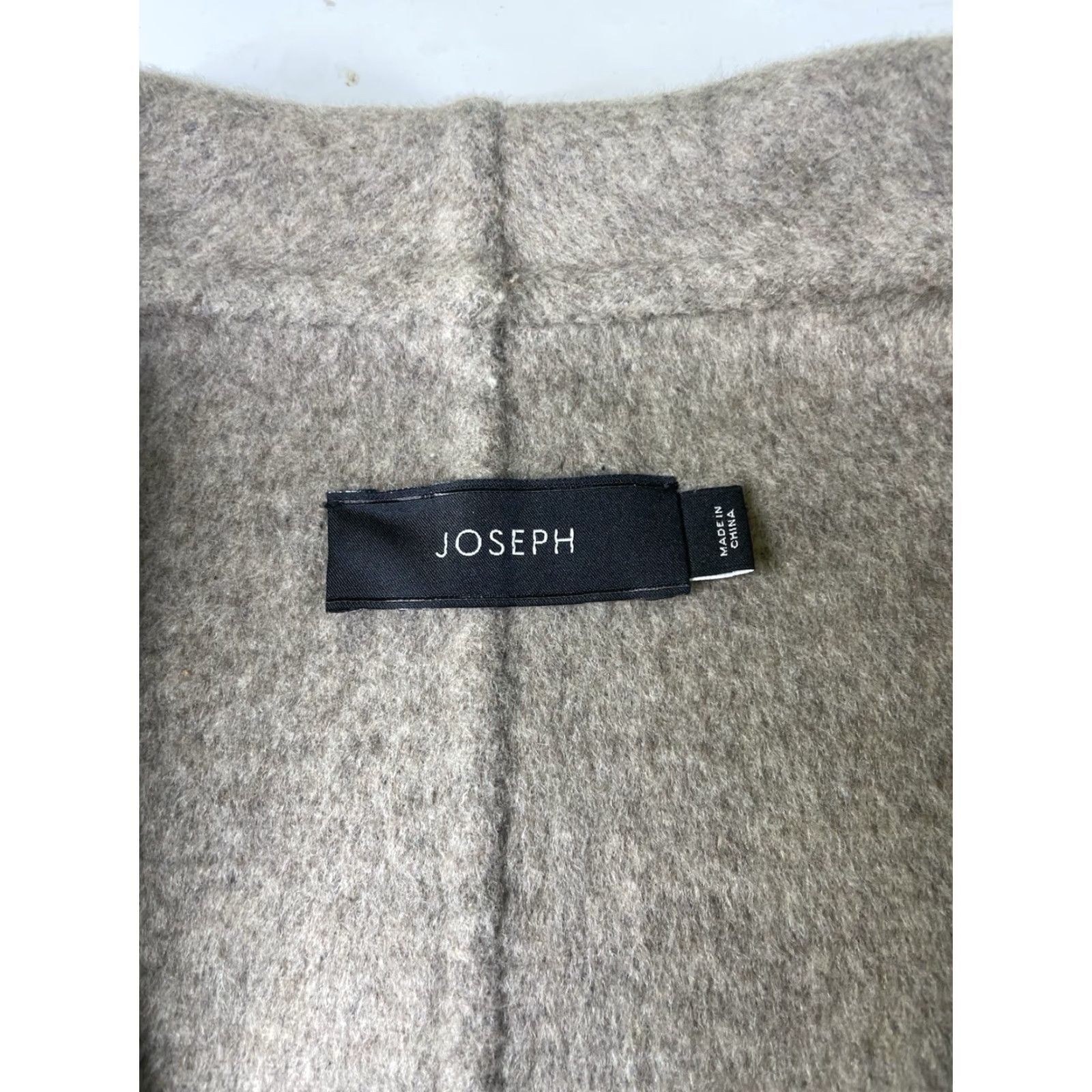 Joseph Joseph Lisa Long Wool Cashmere Coat Beige Tie Wrap Jacket 44 Luxury Overcoat Womens Classical long sleeve pockets solid beige Size M / US 6-8 / IT 42-44 - 3 Thumbnail