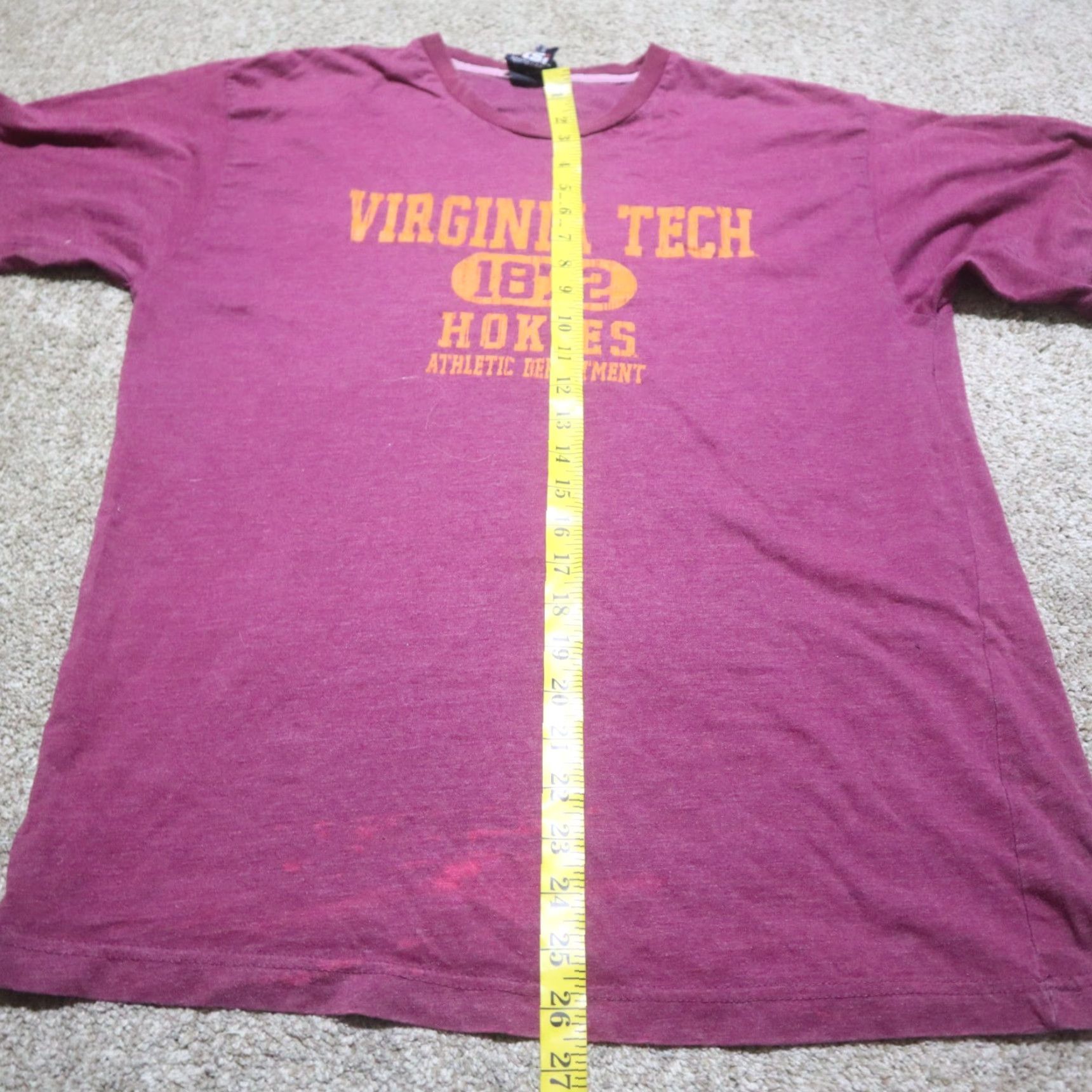 Vintage VIRGINIA TECH Hokies VT VA Burgundy Red Tee Shirt Adult Men's M White Shirt VT Hokies Mens M White Size US M / EU 48-50 / 2 - 7 Thumbnail