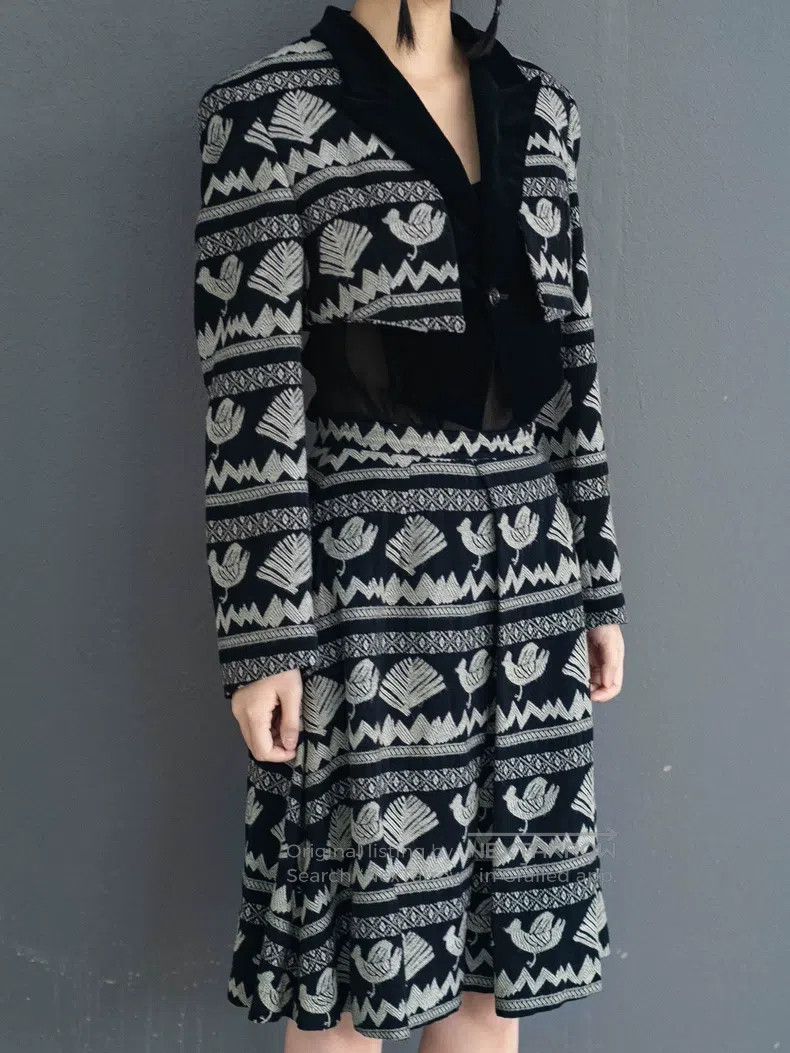 Comme des Garcons Comme Des Garcons size M Bird embroidery skirt Size 23" - 8 Thumbnail