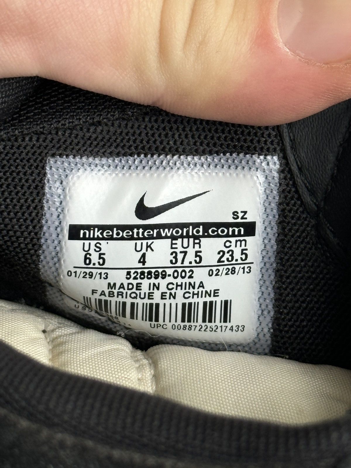 Nike Nike Dunk Sky Hi Hidden Wedge Sneakers Suede Black White Size US 6.5 / IT 36.5 - 16 Thumbnail