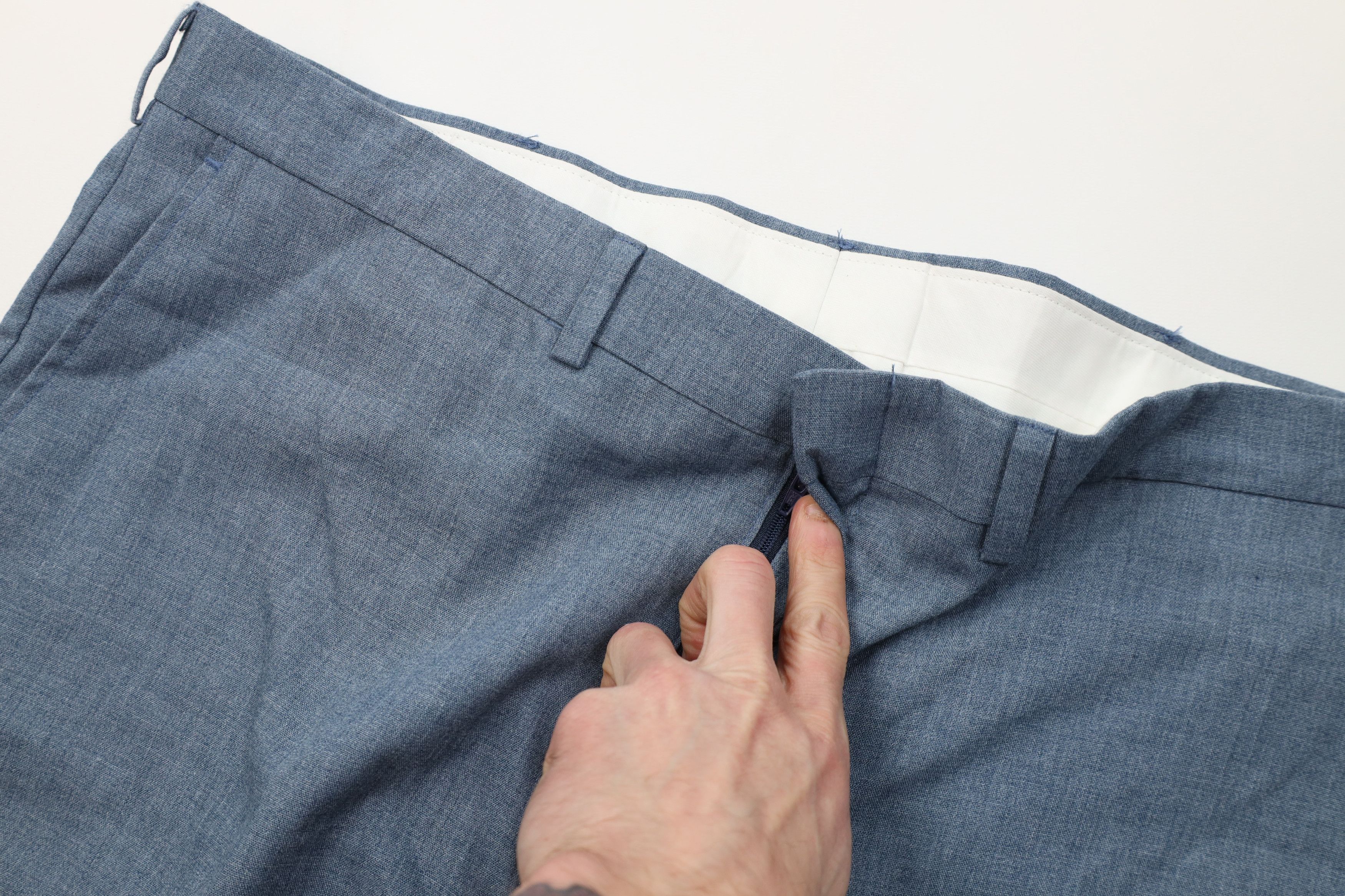 Vintage Vintage 70s Streetwear Gabardine Knit Wide Leg Chino Pants Size US 40 / EU 56 - 7 Thumbnail