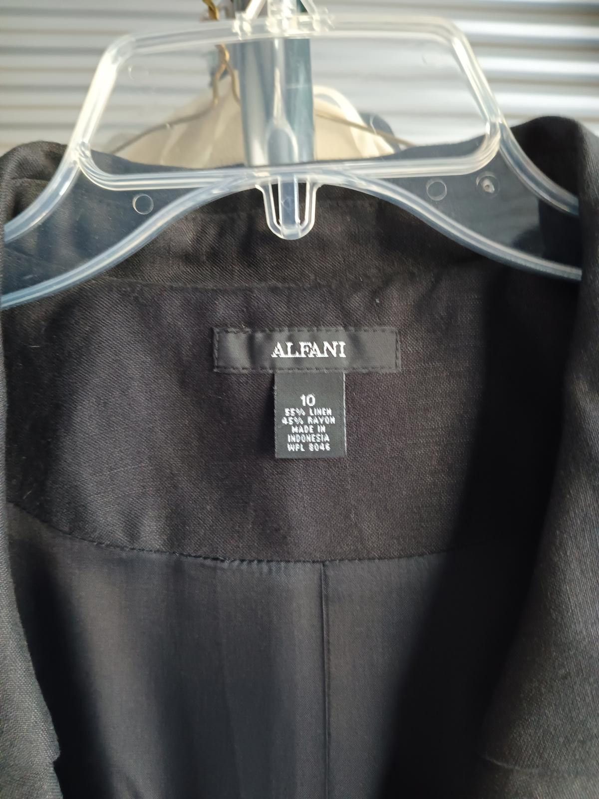 Designer Elegant Black ALFANI Blazer for Women Size L / US 10 / IT 46 - 5 Thumbnail