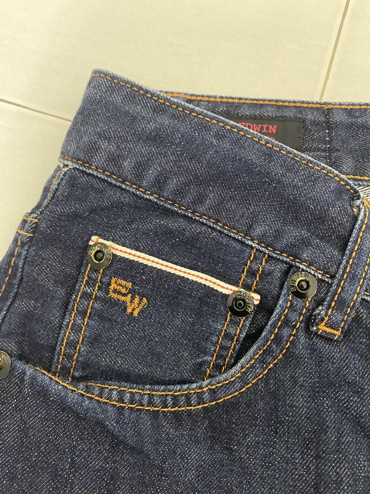 Edwin × Japanese Brand × Vintage EDWIN LIMITED 506 SELVEDGE JEANS Size US 31 - 3 Thumbnail
