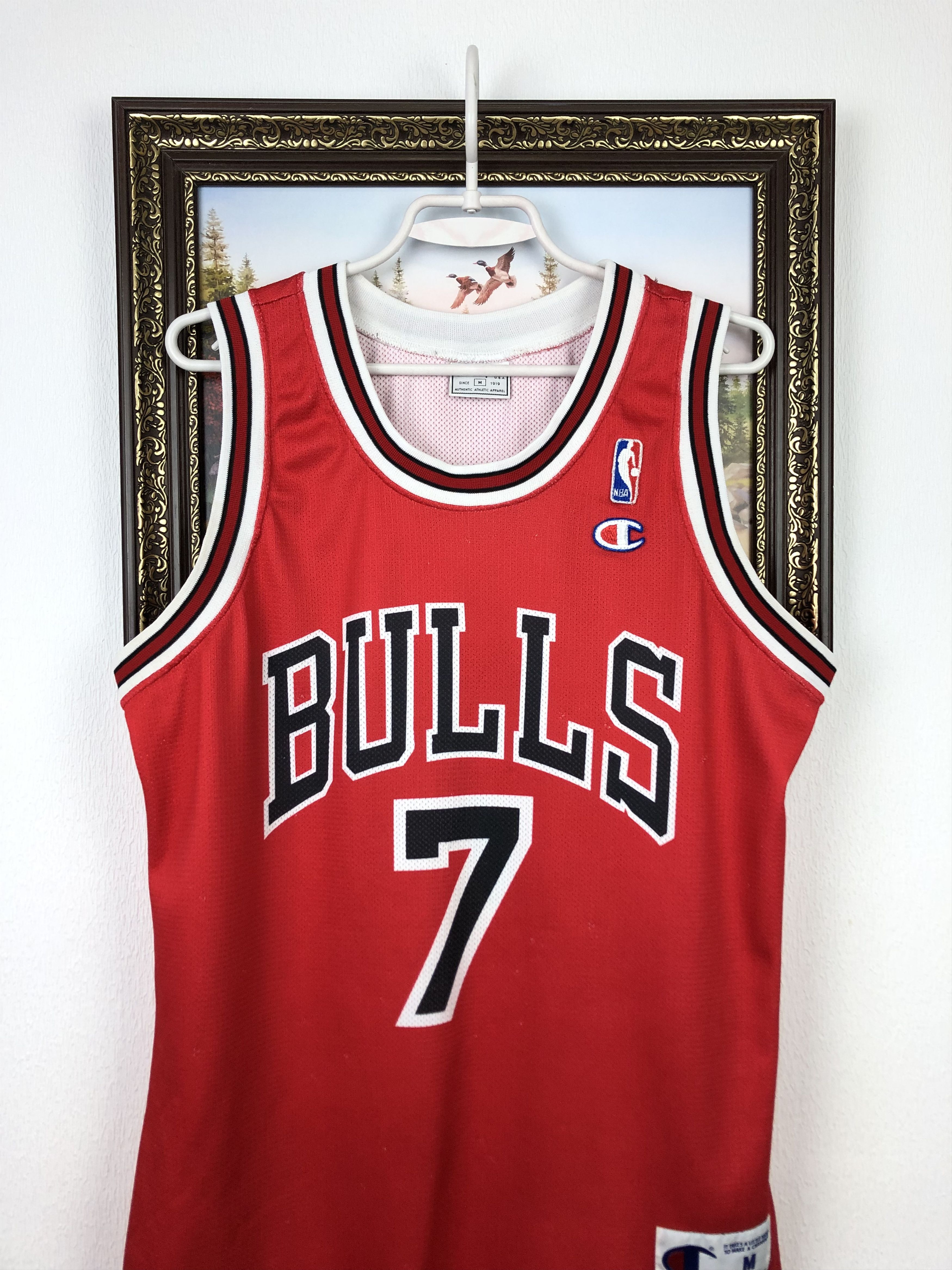 Champion Vintage Champion Chicago Bulls Toni Kukoc Jersey NBA Tee Size US M / EU 48-50 / 2 - 2 Thumbnail