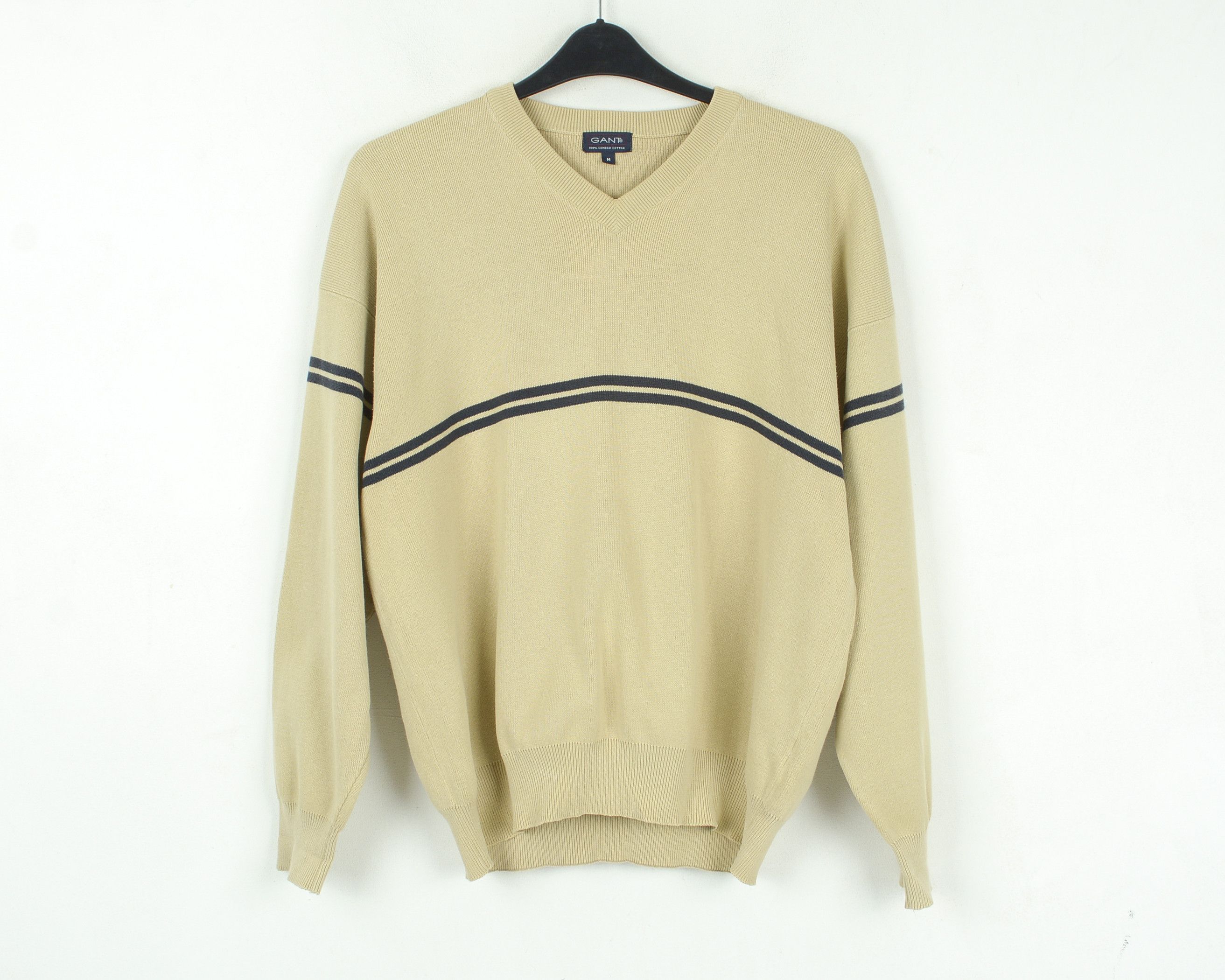 Gant GANT M Combed Cotton Jumper V-Neck Sweater Pullover Size US M / EU 48-50 / 2 - 1 Thumbnail