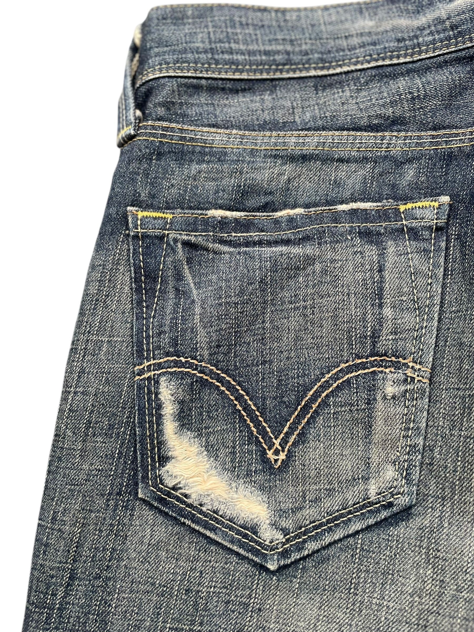 Levi's Vintage 2006 Levis 903 Lady Distresed Denim Size 31" - 7 Thumbnail