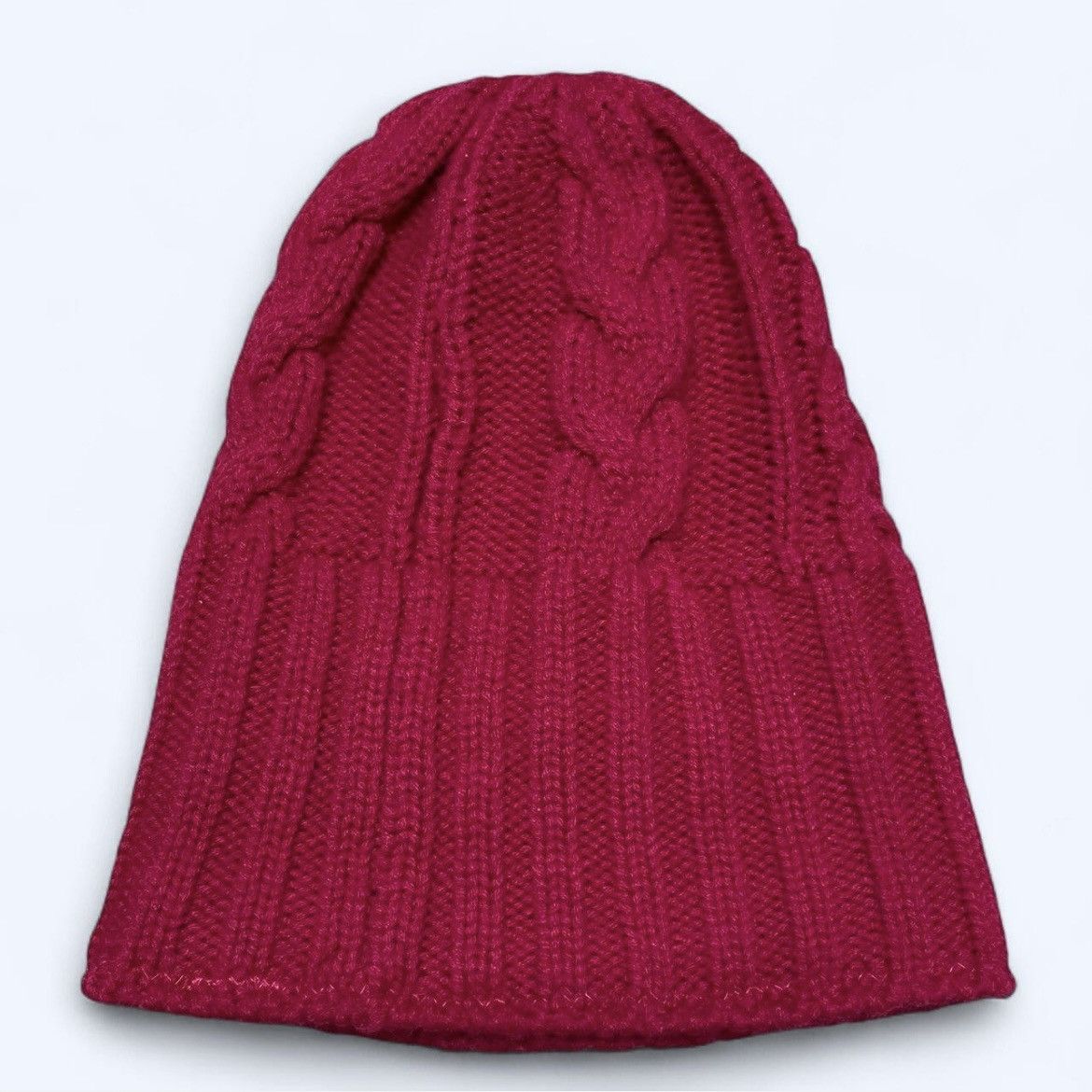 Nike Nike Women's NSW Cable Knit Magenta Beanie Size ONE SIZE - 3 Thumbnail