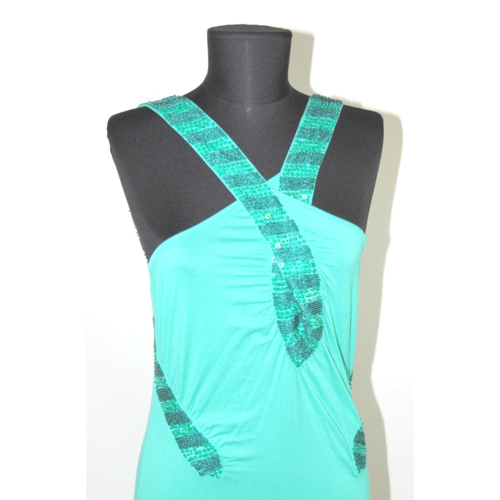 Escada Escada Sport Dress Womens 38 A-Line Blue Dress Size 38 Regular Women’s Fashion Daytime Classic Era 38 Womens Size XS / US 0-2 / IT 36-38 - 2 Thumbnail