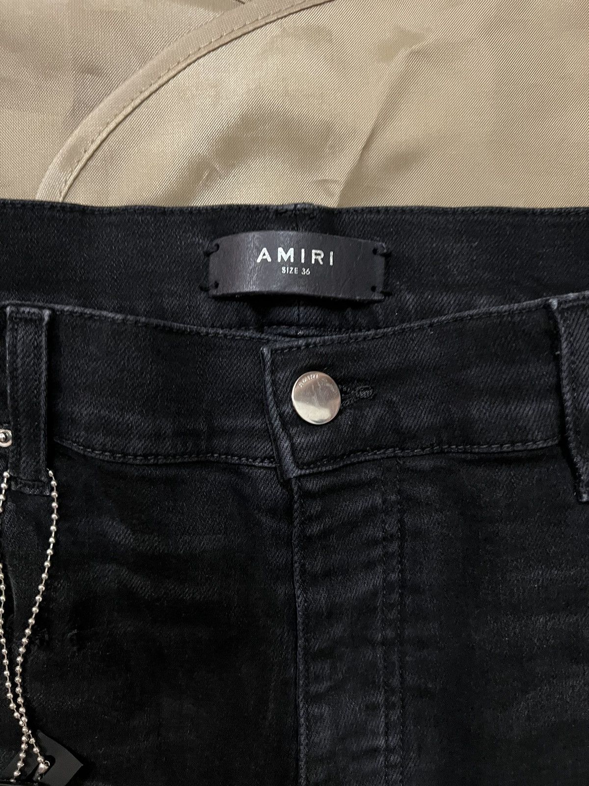 Amiri Amiri MX2 High Rise Skinny Jeans 'Black' size 36 $2500 Size US 36 / EU 52 - 4 Thumbnail
