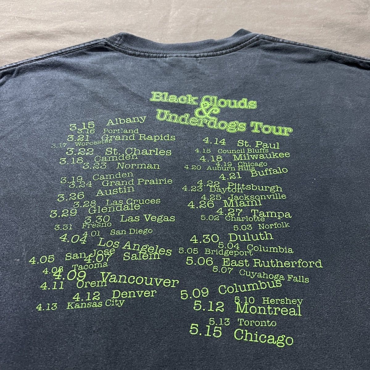 Band Tees Vintage Y2K Fall Out Boy Tour Tee Faded Alternative rock Emo Size US L / EU 52-54 / 3 - 10 Thumbnail