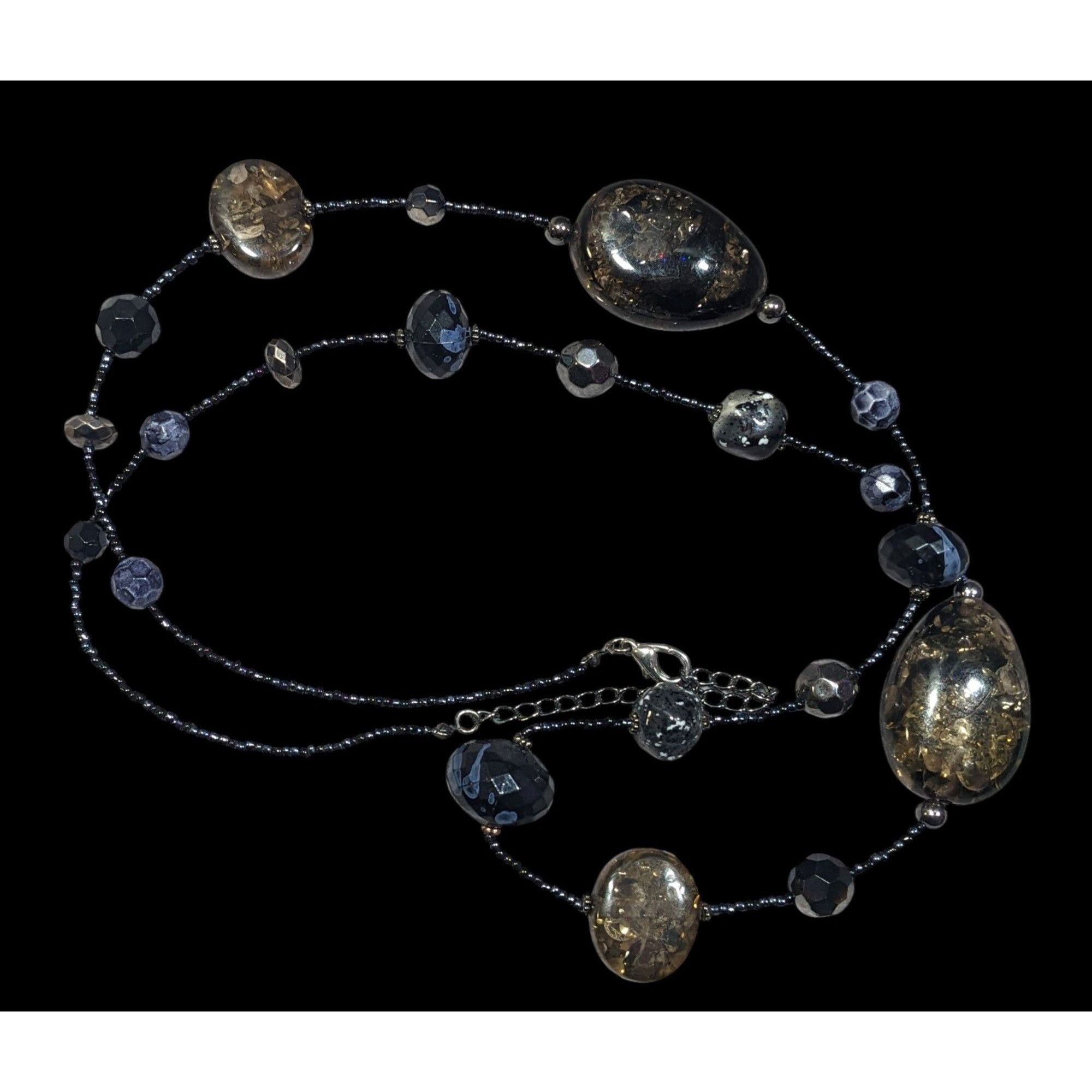Other Abstract Glass Beaded Crackle Accent Station Necklace Size ONE SIZE - 1 Thumbnail