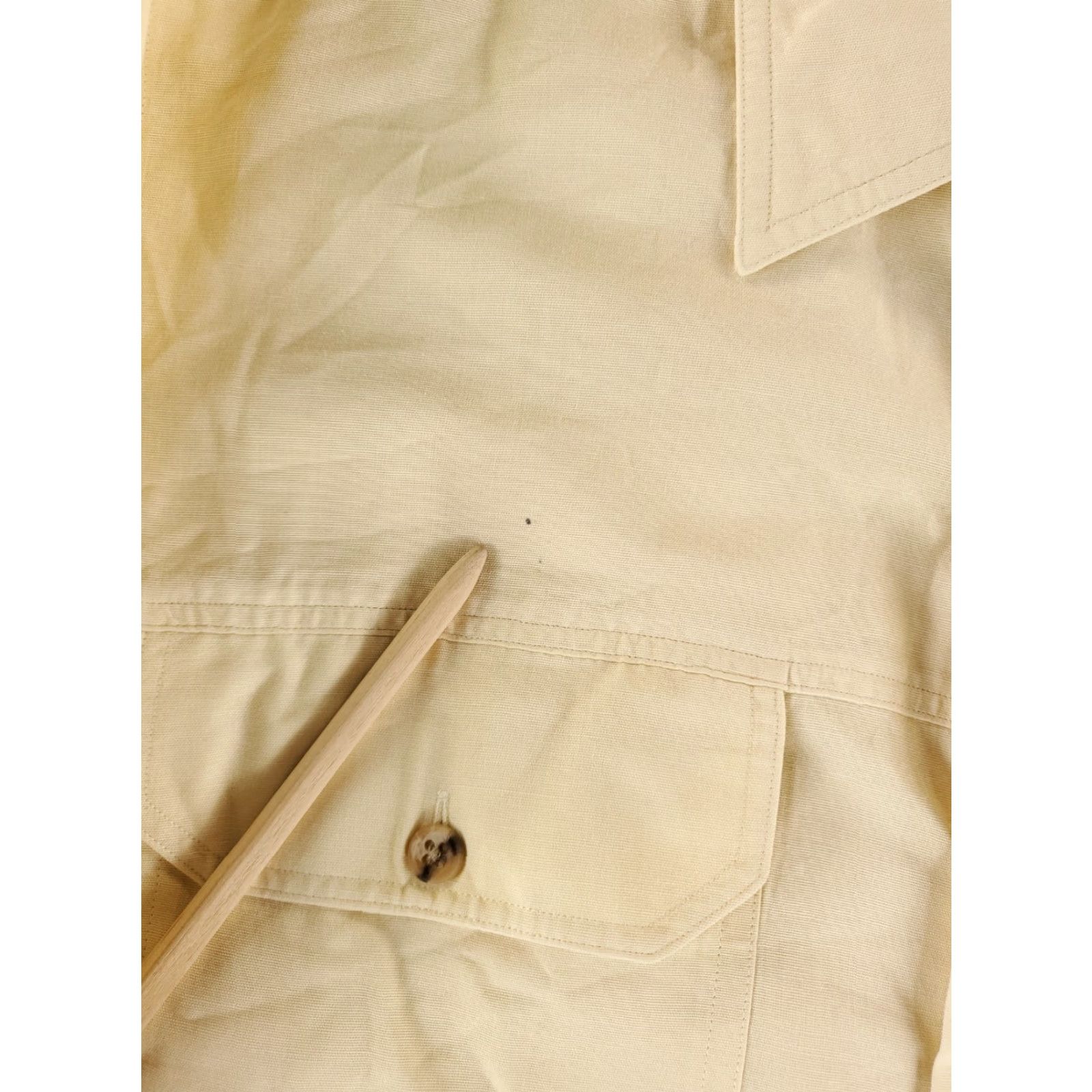 Abercrombie & Fitch VINTAGE Abercrombie & Fitch VTG 80s Button Up Fishing Shirt Yellow Mens M Beige Long Sleeve Shirt Mens M Size US M / EU 48-50 / 2 - 7 Thumbnail