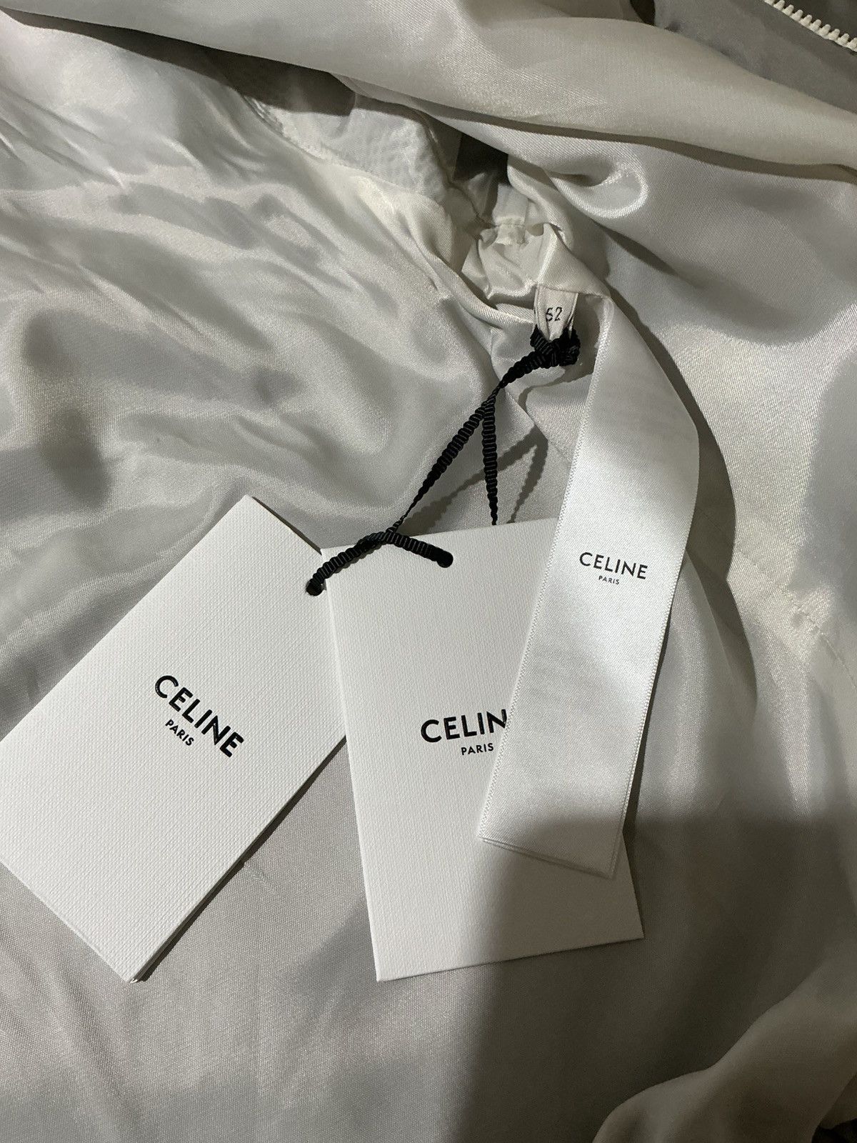 Celine Size XL - Celine Gray Color Block Logo Nylon Track Jacket Size US XL / EU 56 / 4 - 7 Thumbnail