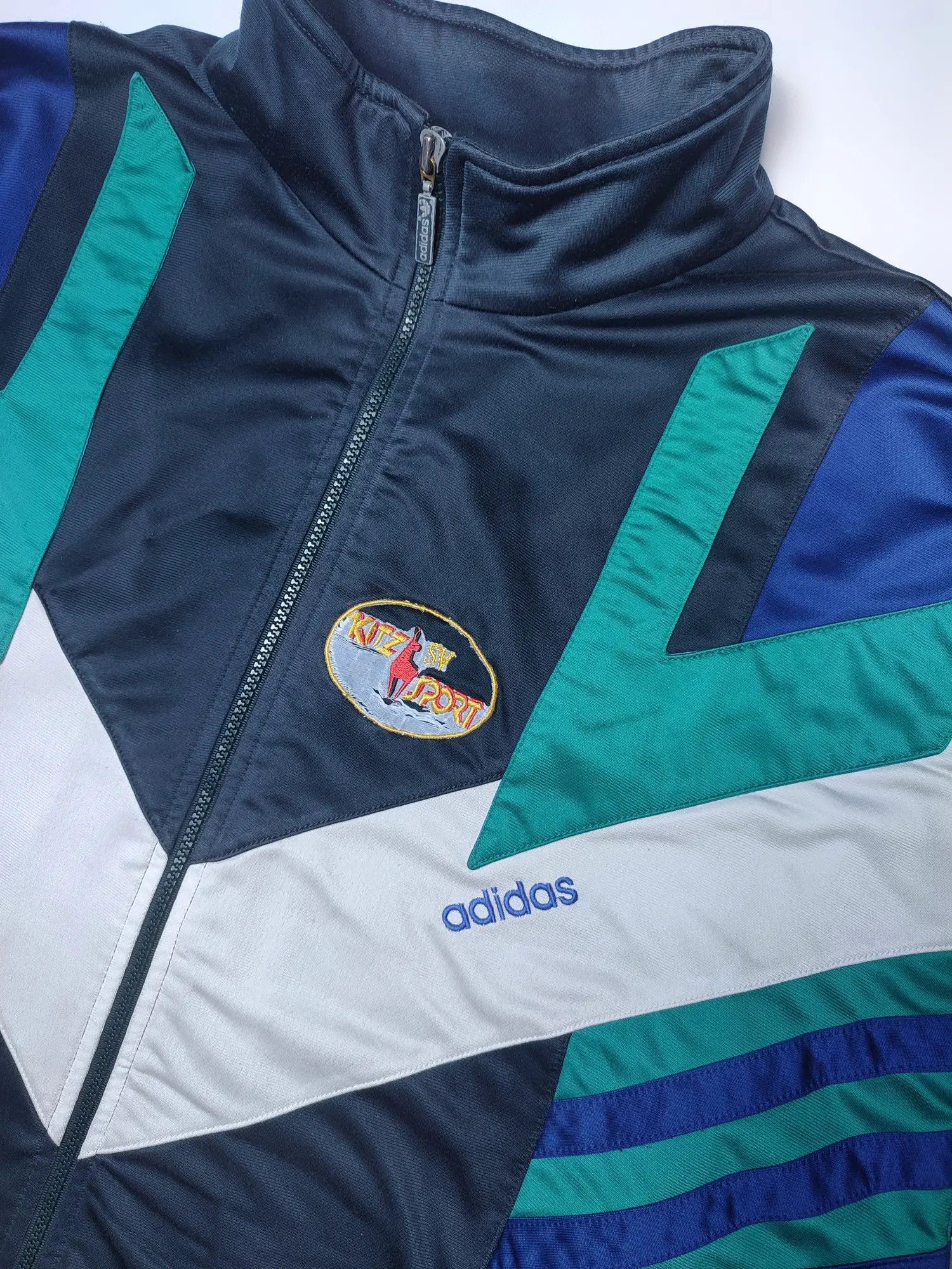 Adidas Adidas 90s Vintage Retro Zip Track Jacket Size US XL / EU 56 / 4 - 10 Thumbnail