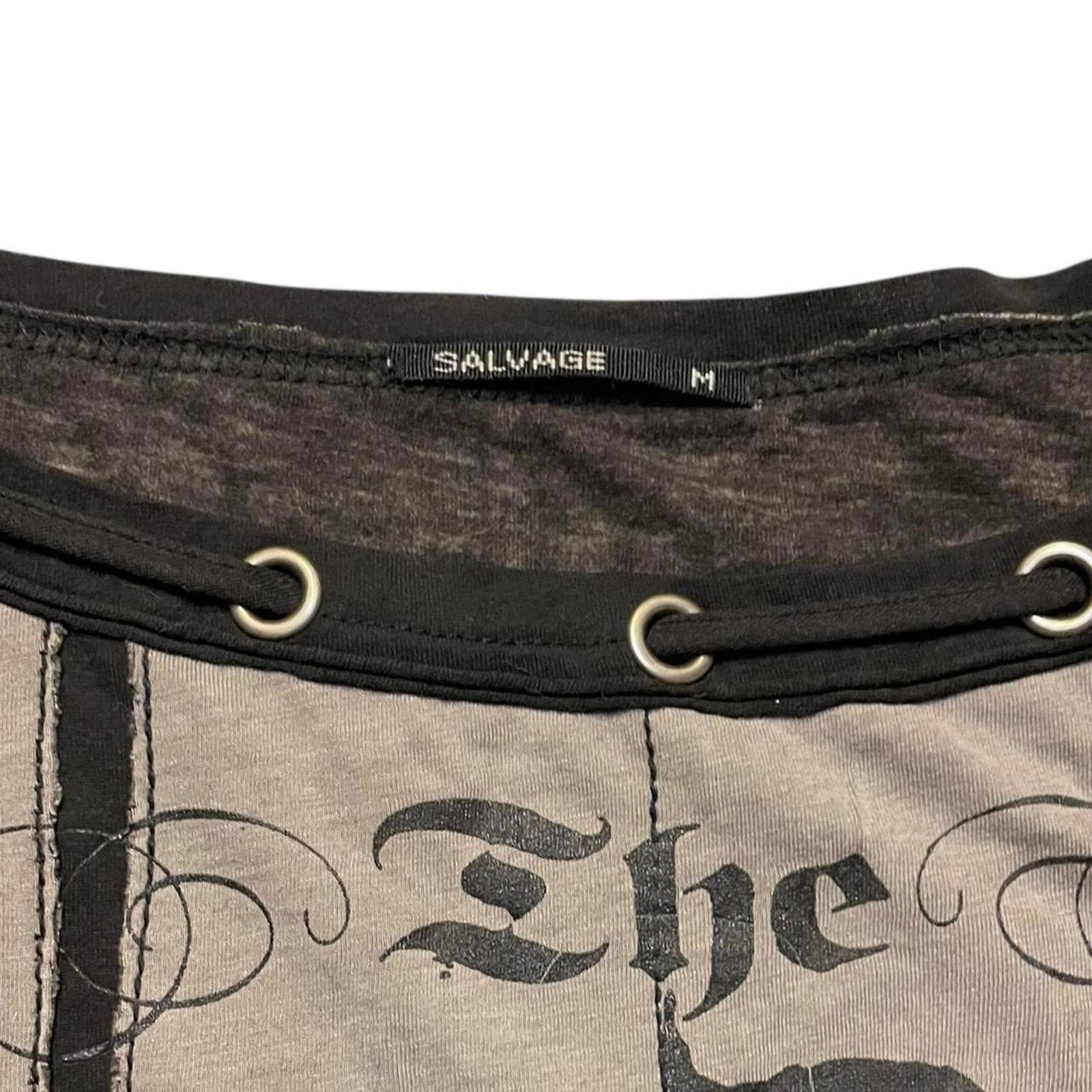 Salvage NWOT VTG Salvage x The Devil's Dress black & grey dress Size M / US 6-8 / IT 42-44 - 7 Thumbnail