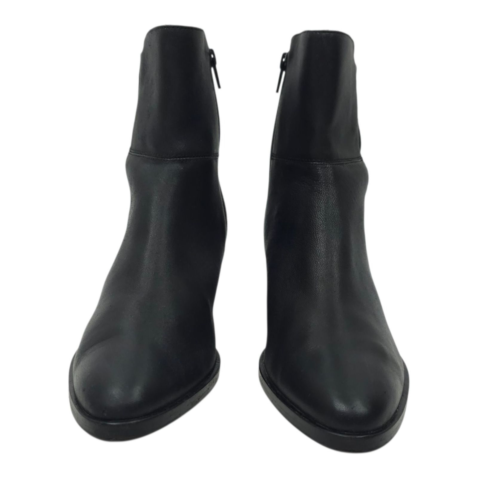 Anthropologie Anthropologie Side Zip Ankle Boots Womens 7.5 M Black Leathe Size US 7.5 / IT 37.5 - 3 Thumbnail