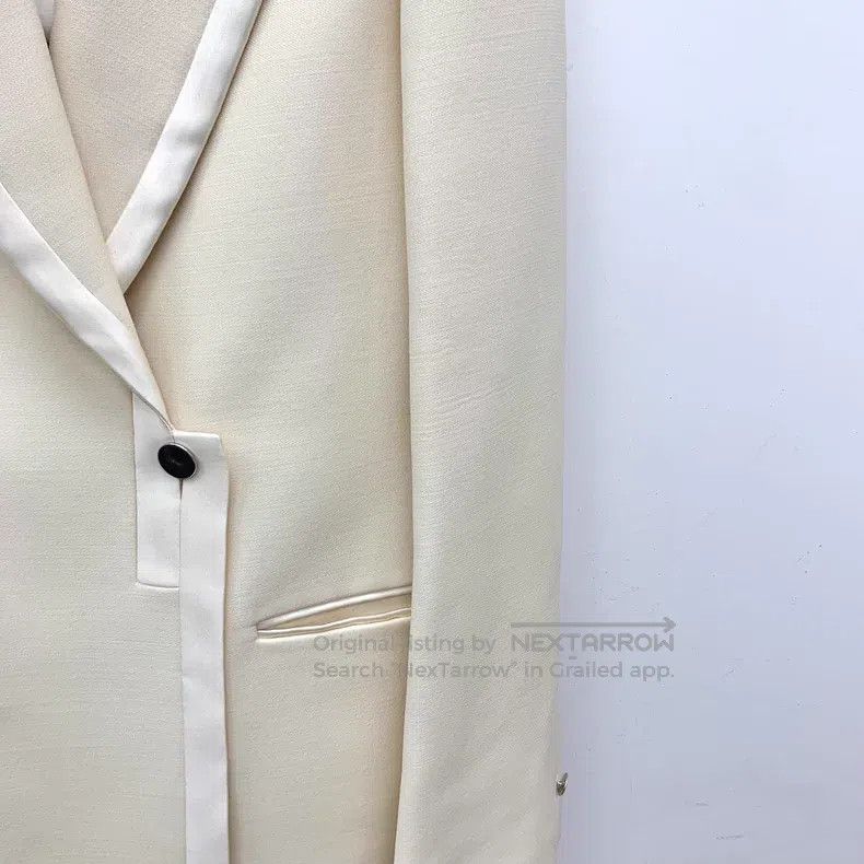 Hermes Hermes Off-white wool lapel long-sleeved coat Size XS / US 0-2 / IT 36-38 - 4 Thumbnail