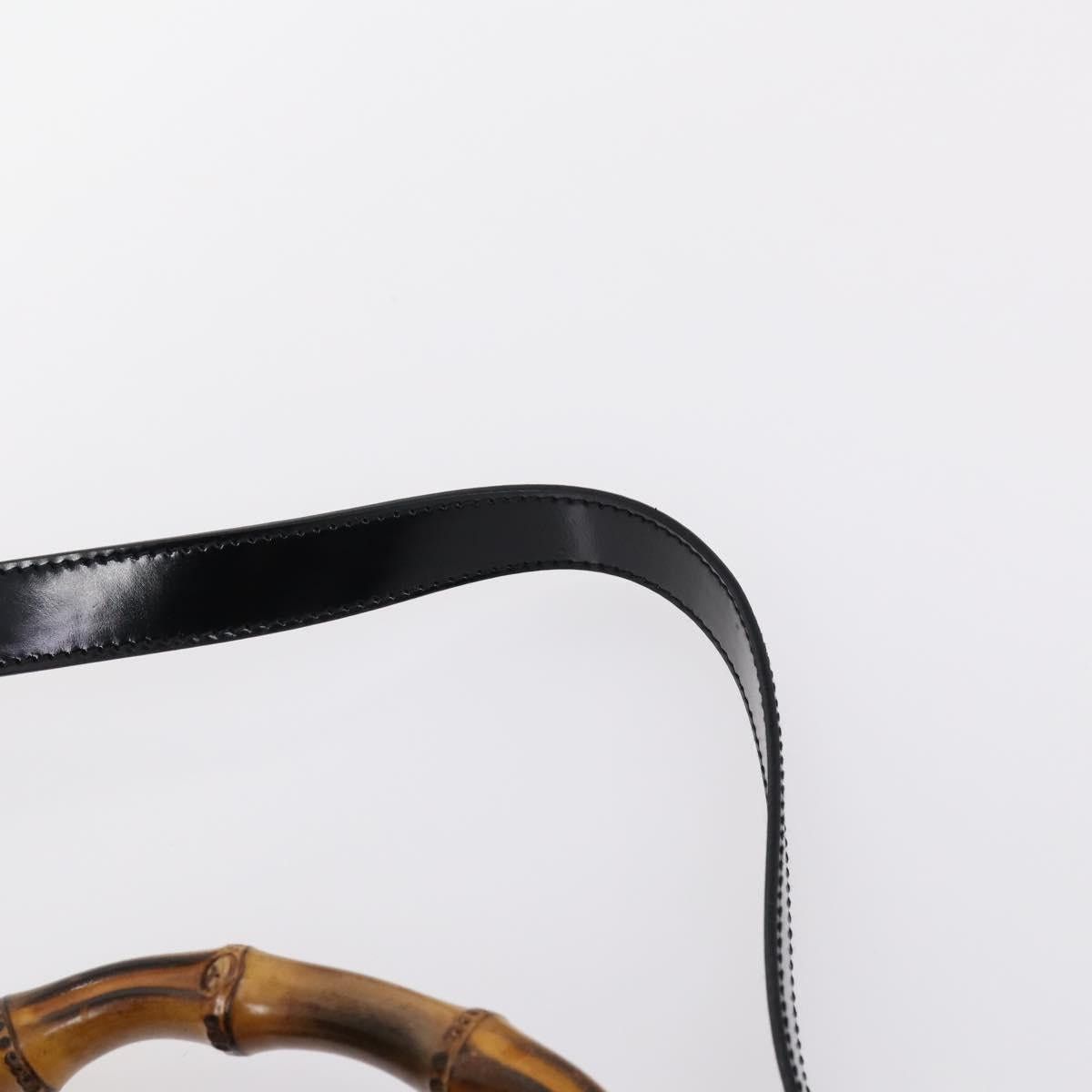 Gucci GUCCI Bamboo Hand Bag Nylon Black Size ONE SIZE - 8 Thumbnail