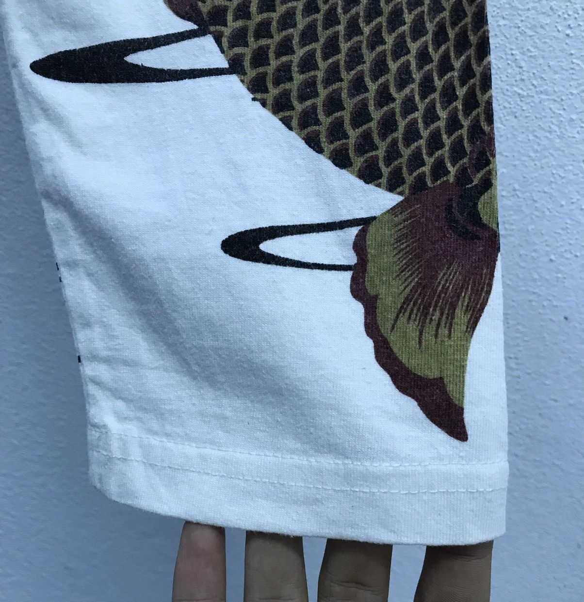 Japanese Brand × Vintage Vintage Fish Koi Sukajan Long Sleeve Shirt Size US M / EU 48-50 / 2 - 7 Thumbnail