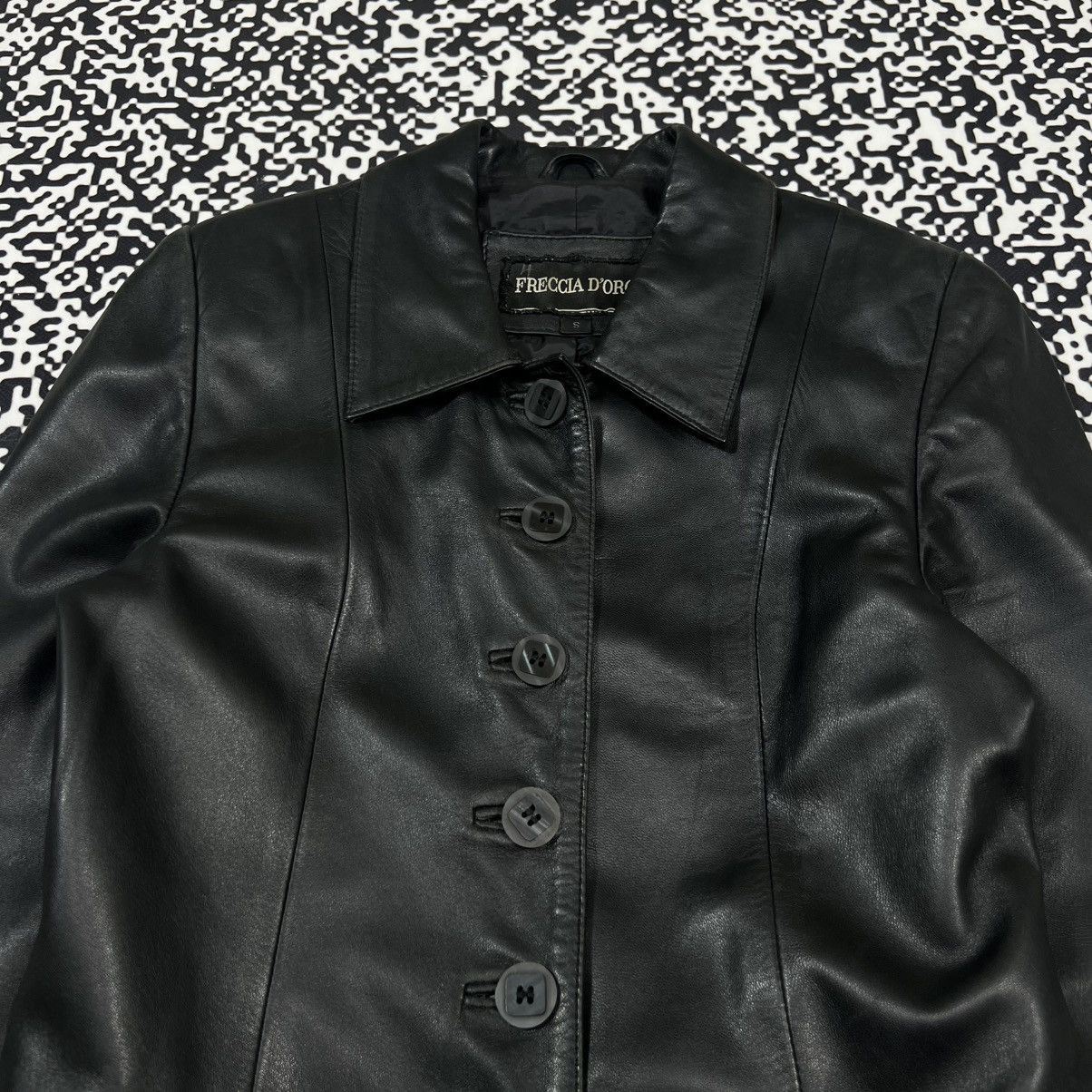 Japanese Brand Vintage Y2K Japanese Leather Jacket Blazer Opium Rick Style Size S / US 4 / IT 40 - 8 Thumbnail