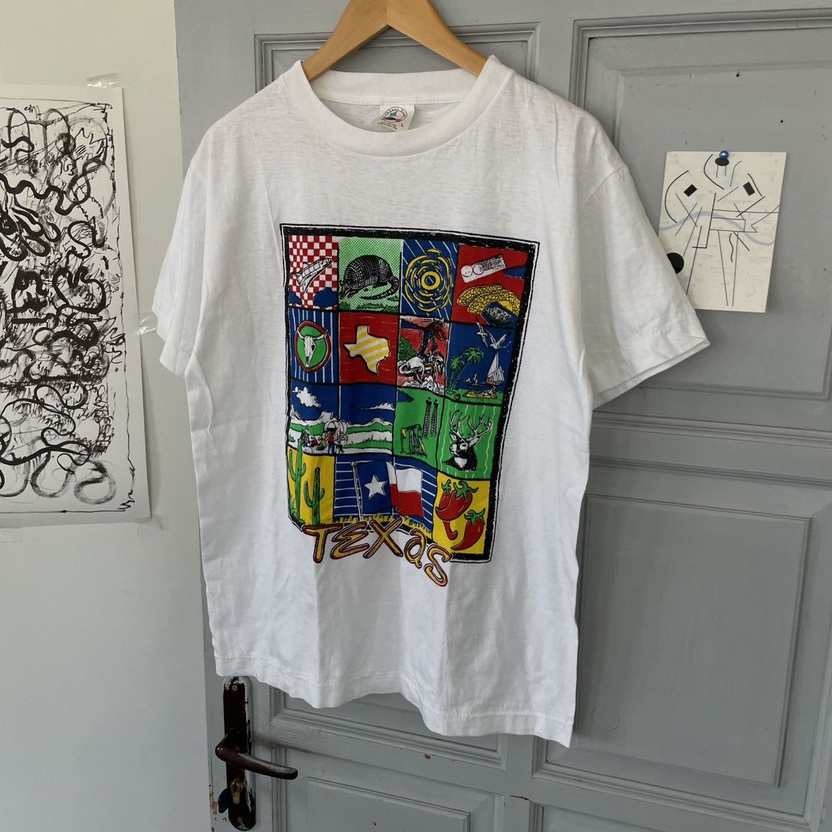 Other Vintage 90’s Texas Graphic Art Single Stitch Tee Y2k Size US L / EU 52-54 / 3 - 3 Thumbnail