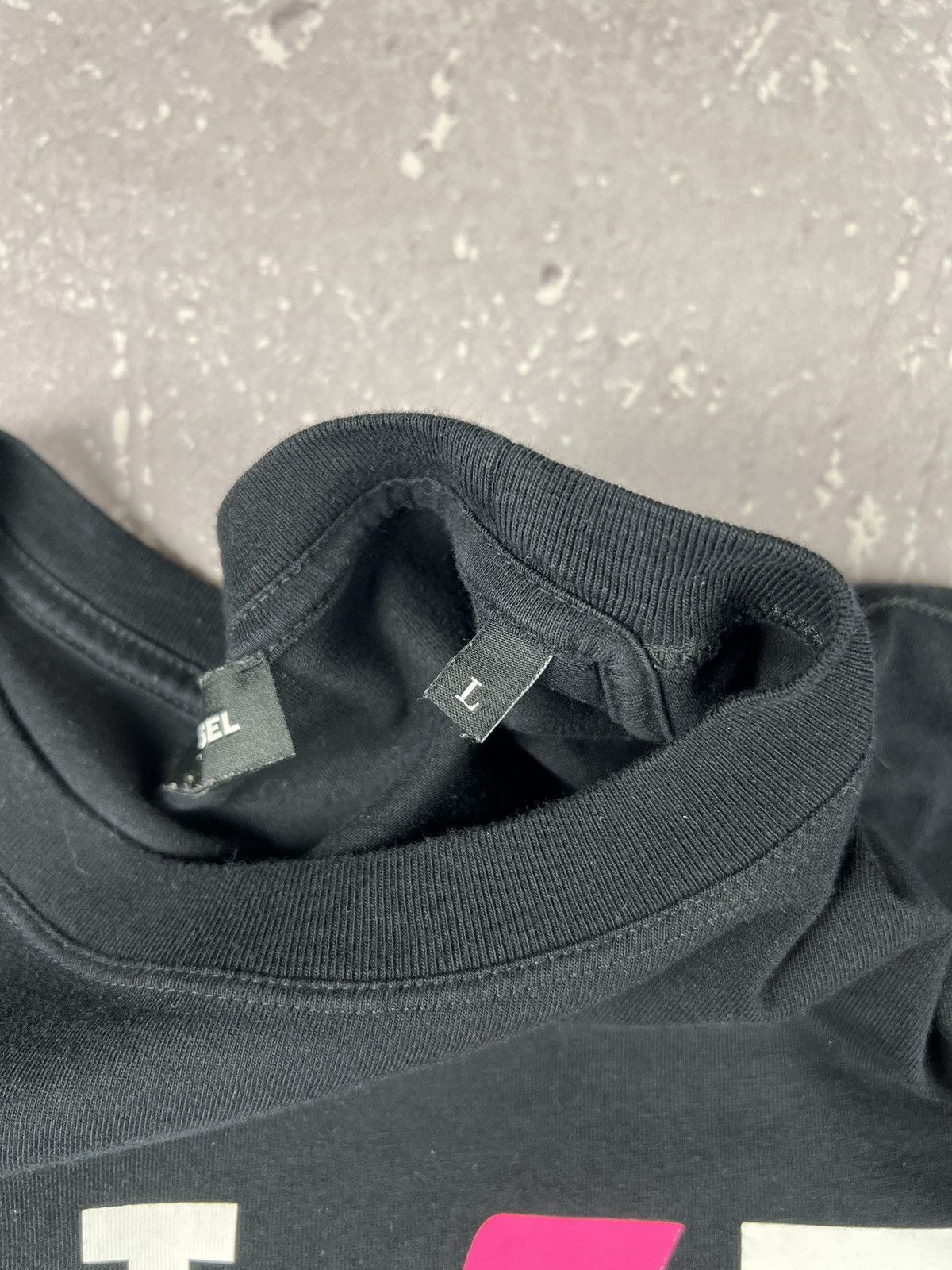 Diesel Diesel Spell Out Logo Black T Shirt Mens Large Size US L / EU 52-54 / 3 - 7 Thumbnail