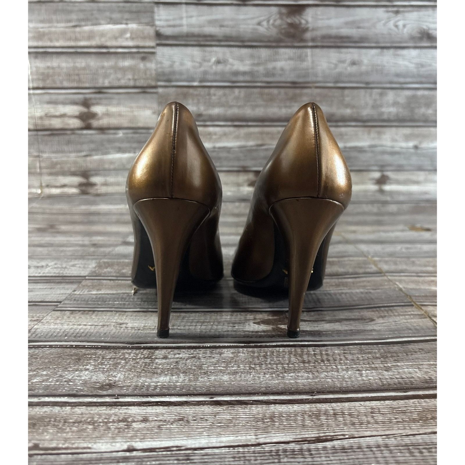 Prada Prada Leather Patent Buckle Square Heel Shiny Ombre Core sz Size US 6 / IT 36 - 3 Thumbnail