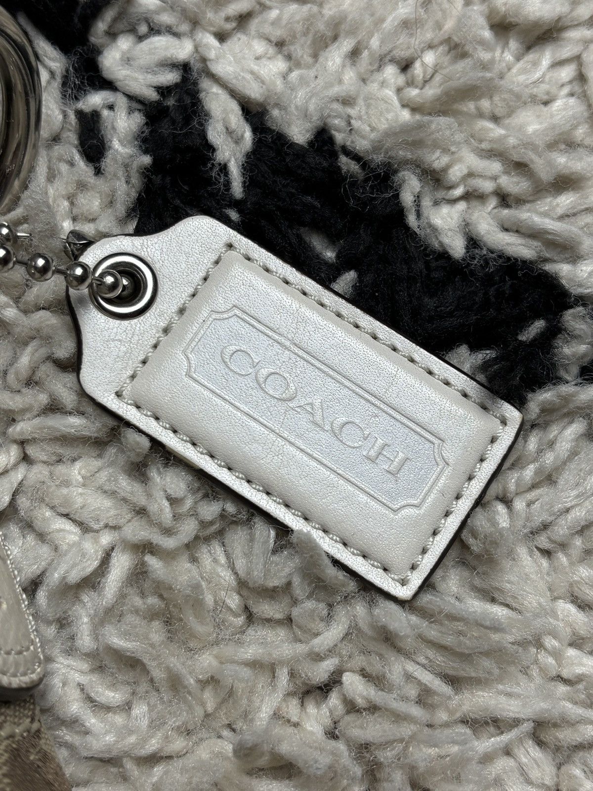 Coach Coach Jacquard Leather Signature Soho Y2K Hand Bag Vintage Size ONE SIZE - 8 Thumbnail