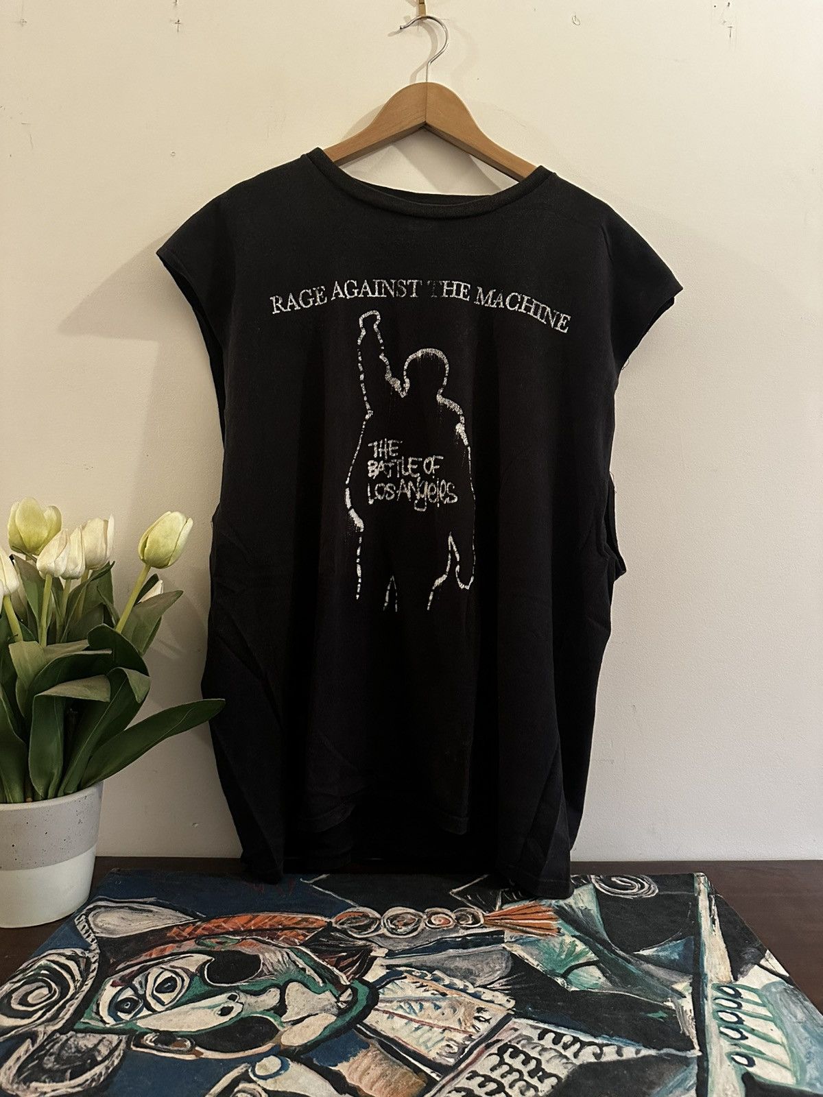 Band Tees VTG RATM “The Battle Of Los Angeles” Sleeveless Tee - 2XL. Size US XXL / EU 58 / 5 - 2 Thumbnail