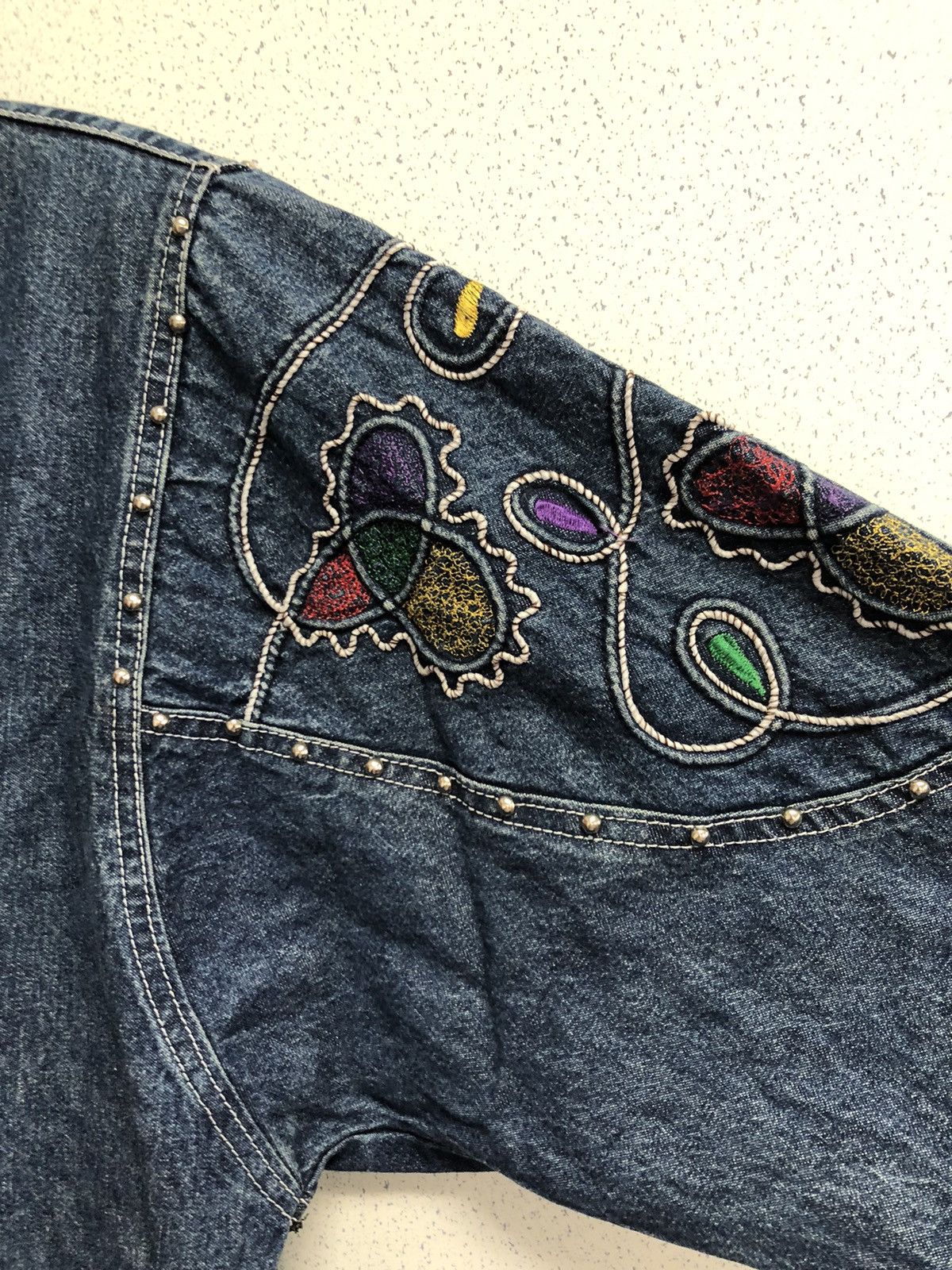 Japanese Brand Unbranded Nice Designed Denim Jacket Size US XL / EU 56 / 4 - 11 Thumbnail