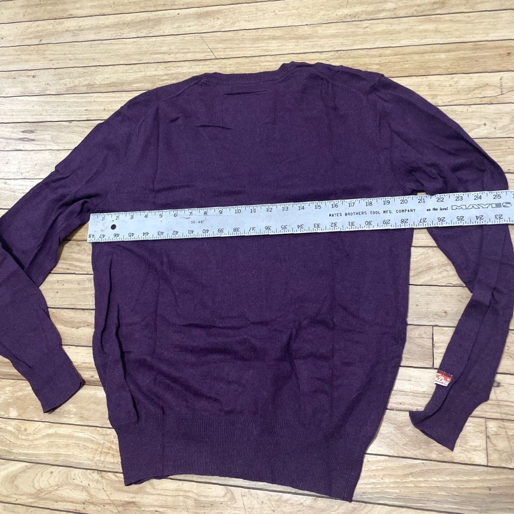 Superdry SUPERDRY Sweater Men L Maroon Red Cashmere Blend VNeck Pullover Logo Streetwear Size US L / EU 52-54 / 3 - 6 Thumbnail