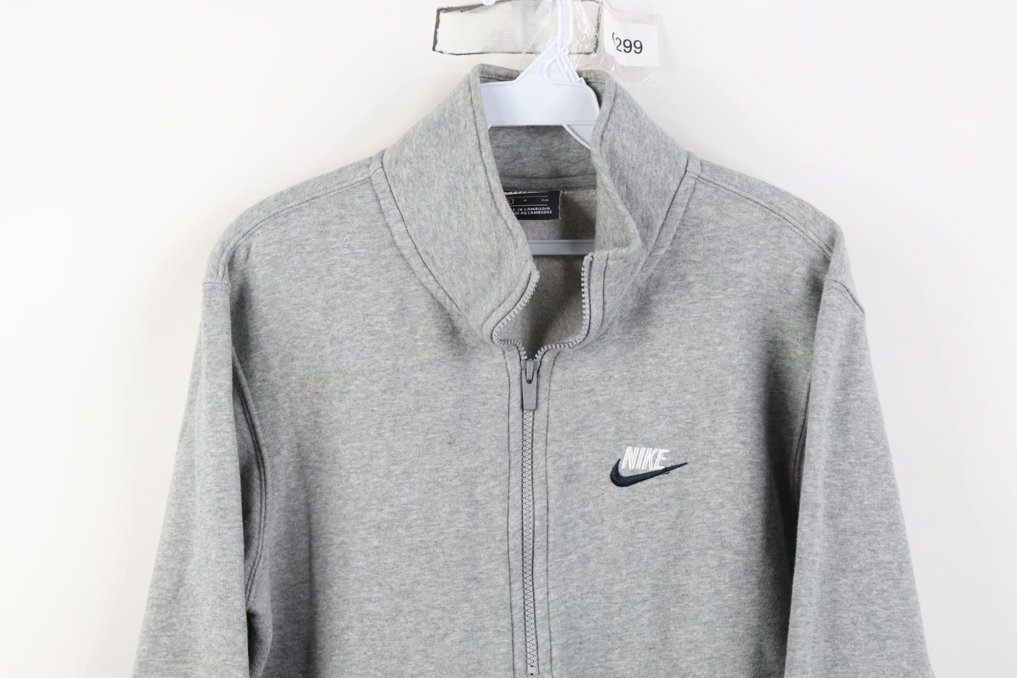 Nike Vintage Y2K Nike Scott Mini Swoosh 1/2 Zip Sweatshirt Gray Size US S / EU 44-46 / 1 - 2 Thumbnail