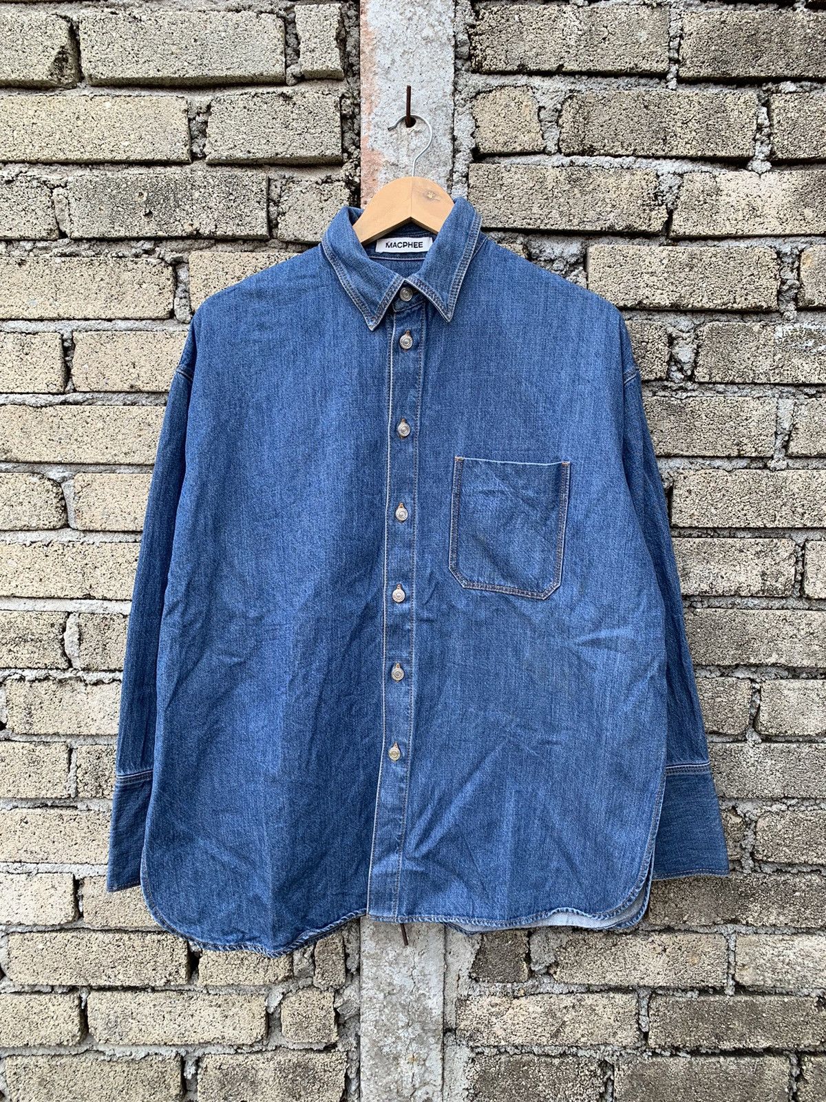 Japanese Brand 🔥Steals🔥 Macphee denim shirt button up Size L / US 10 / IT 46 - 1 Thumbnail