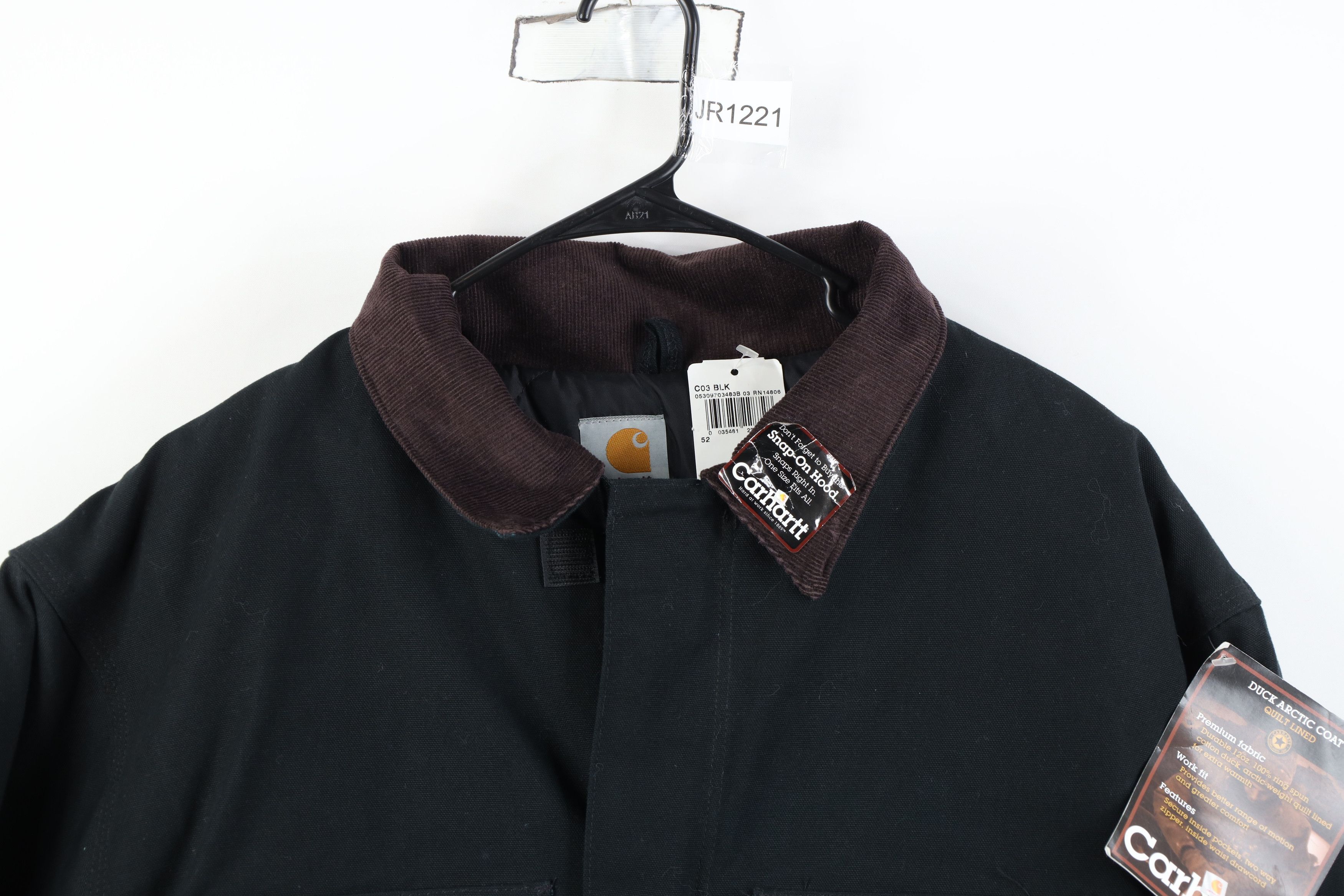 Carhartt Deadstock Vintage Y2K Carhartt Chore Barn Jacket Black Size US XXL / EU 58 / 5 - 2 Thumbnail