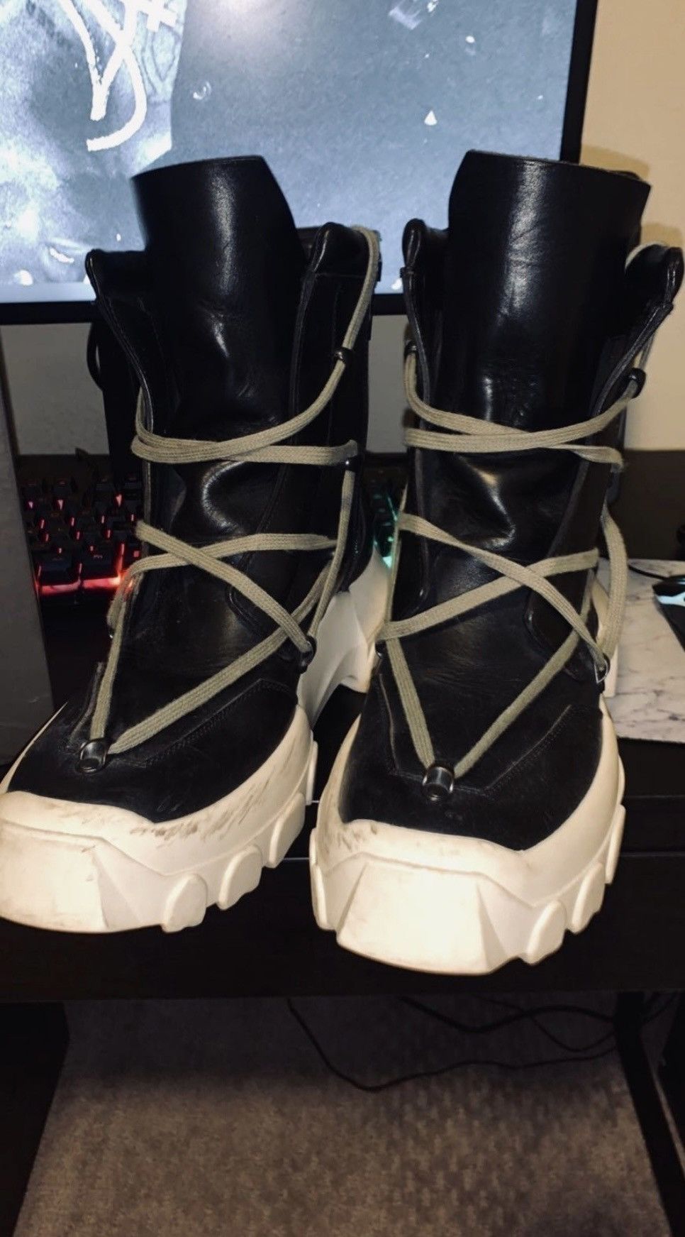 Rick Owens Rick Owens - Hiking Boots SS18 Dirt Size US 9 / EU 42 - 2 Thumbnail