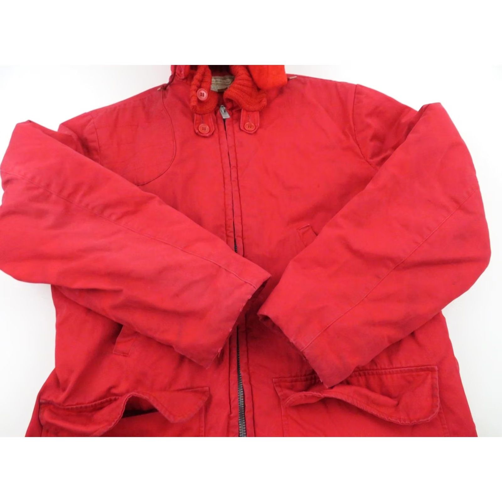 Sears VINTAGE 70s Sears Red Cruiser Jacket Mens Large Workwear Canvas Parka Size US L / EU 52-54 / 3 - 4 Thumbnail