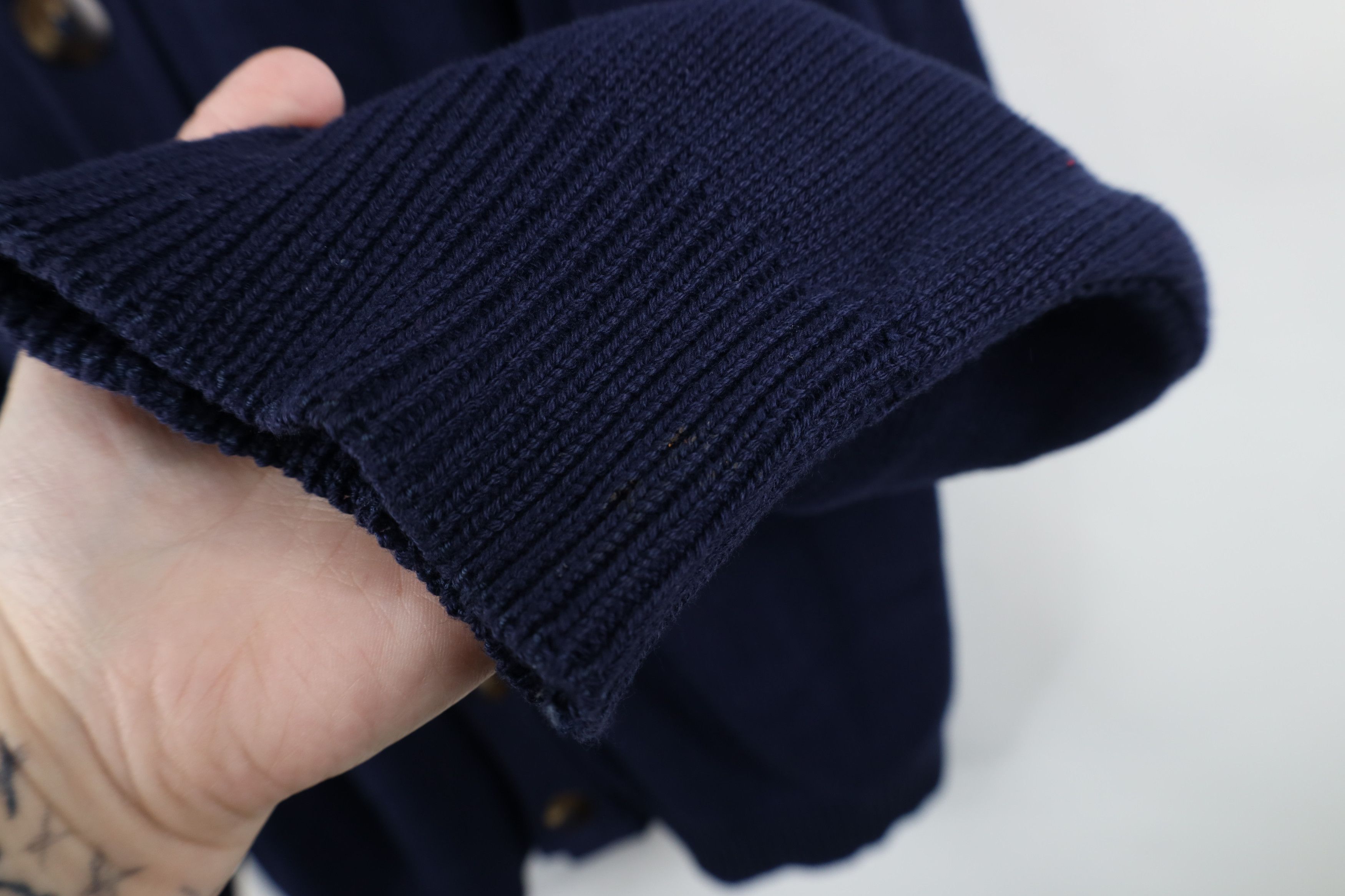 Vintage Vintage 90s Streetwear Fit Cotton Knit Cardigan Sweater USA Size US L / EU 52-54 / 3 - 10 Thumbnail
