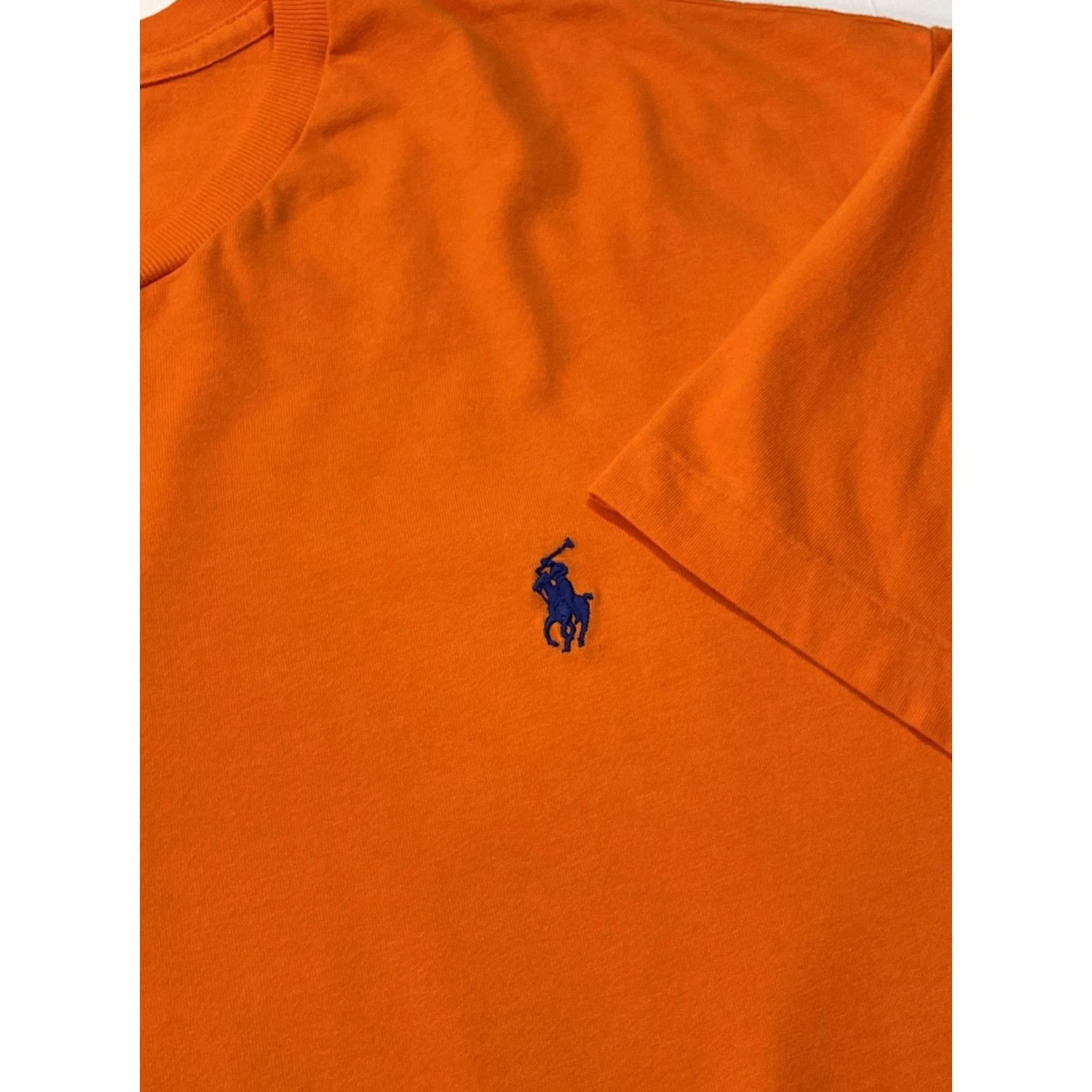 Polo Ralph Lauren Polo Ralph Lauren Shirt Mens T-Shirt Orange Classic Fit Crew Neck Short Sleeve Sz L Logo Pony Size US L / EU 52-54 / 3 - 4 Thumbnail