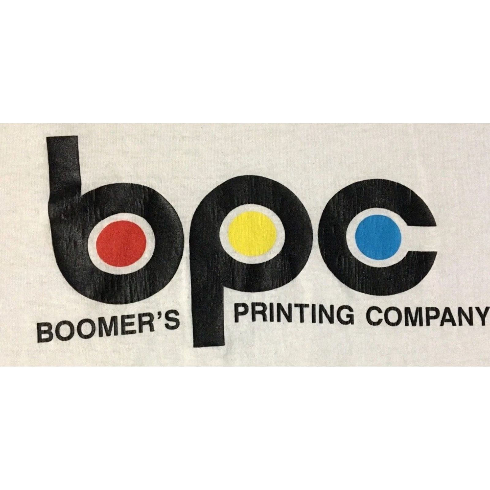 CO VINTAGE Boomers Printing Co Faded Shirt L White Men T-Shirt 80s 90s Surf Skate Grunge USA California Lincoln Nebraska Shirt Boys Mens Size US L / EU 52-54 / 3 - 2 Thumbnail