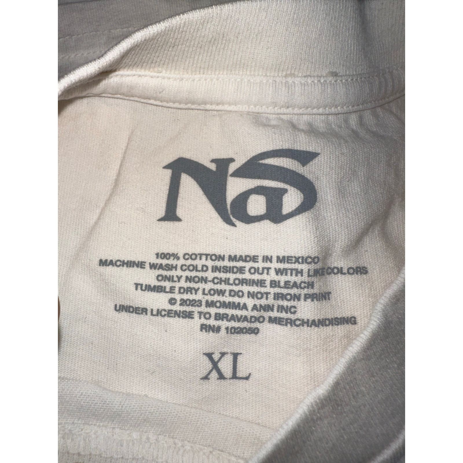 Nas Nasty Nas 2023 Tour Shirt - Sz XL Size US XL / EU 56 / 4 - 3 Thumbnail