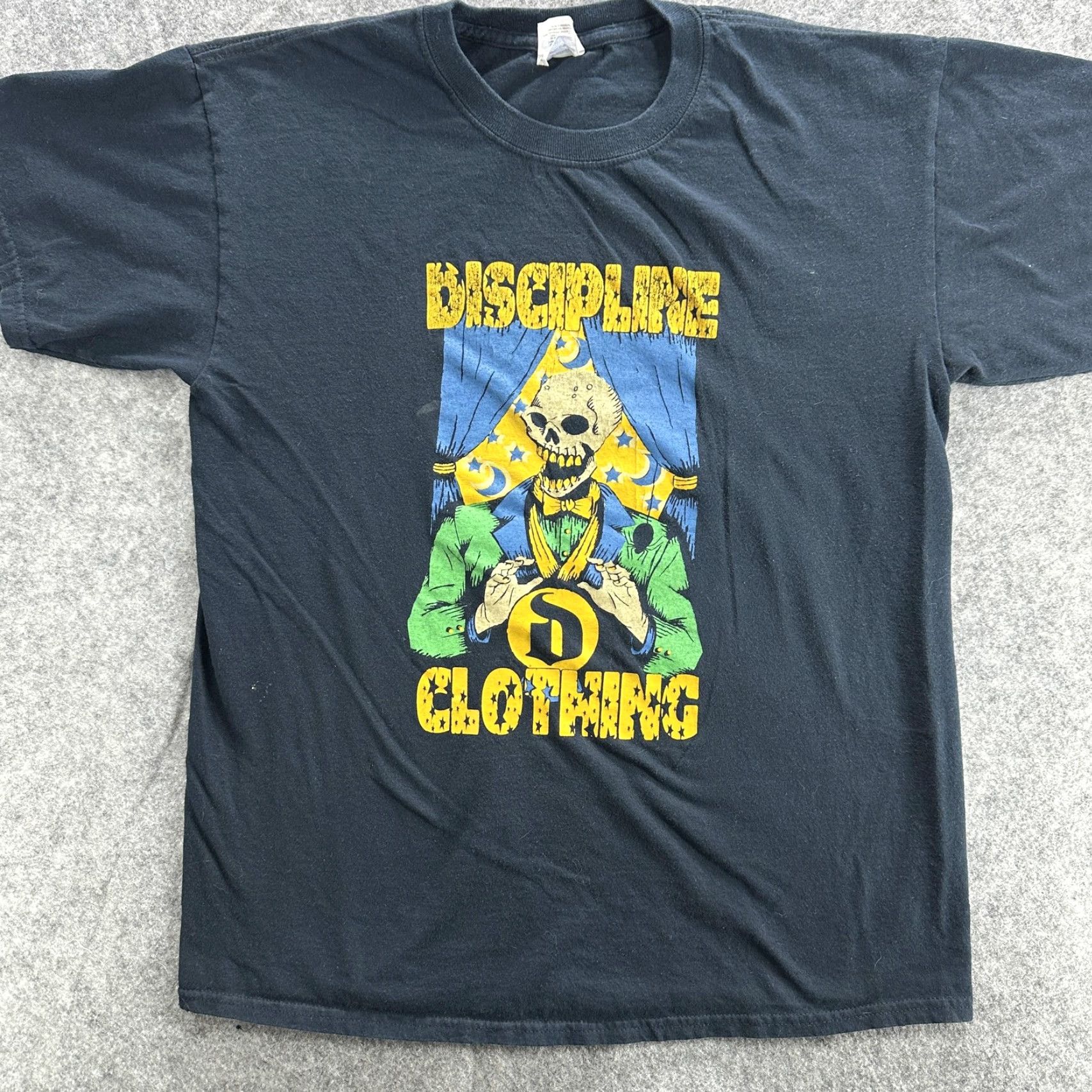 Gildan VINTAGE Gildan T-Shirt Men Medium Black Skeleton Graphic Punk Music 90s Retro Size US M / EU 48-50 / 2 - 2 Thumbnail